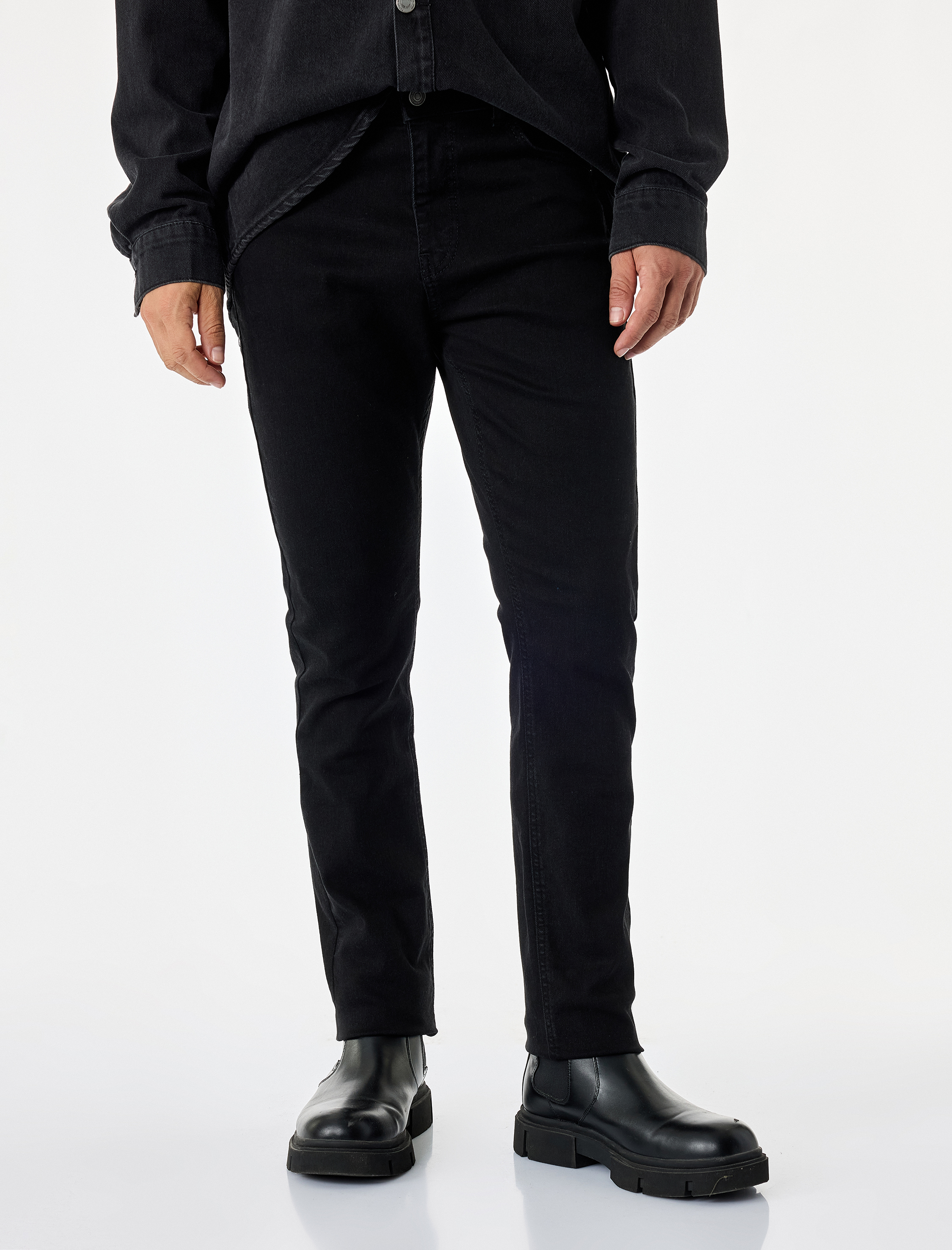   Normal Bel Pamuklu Cepli Slim Fit Jean Pantolon - Brad Jean