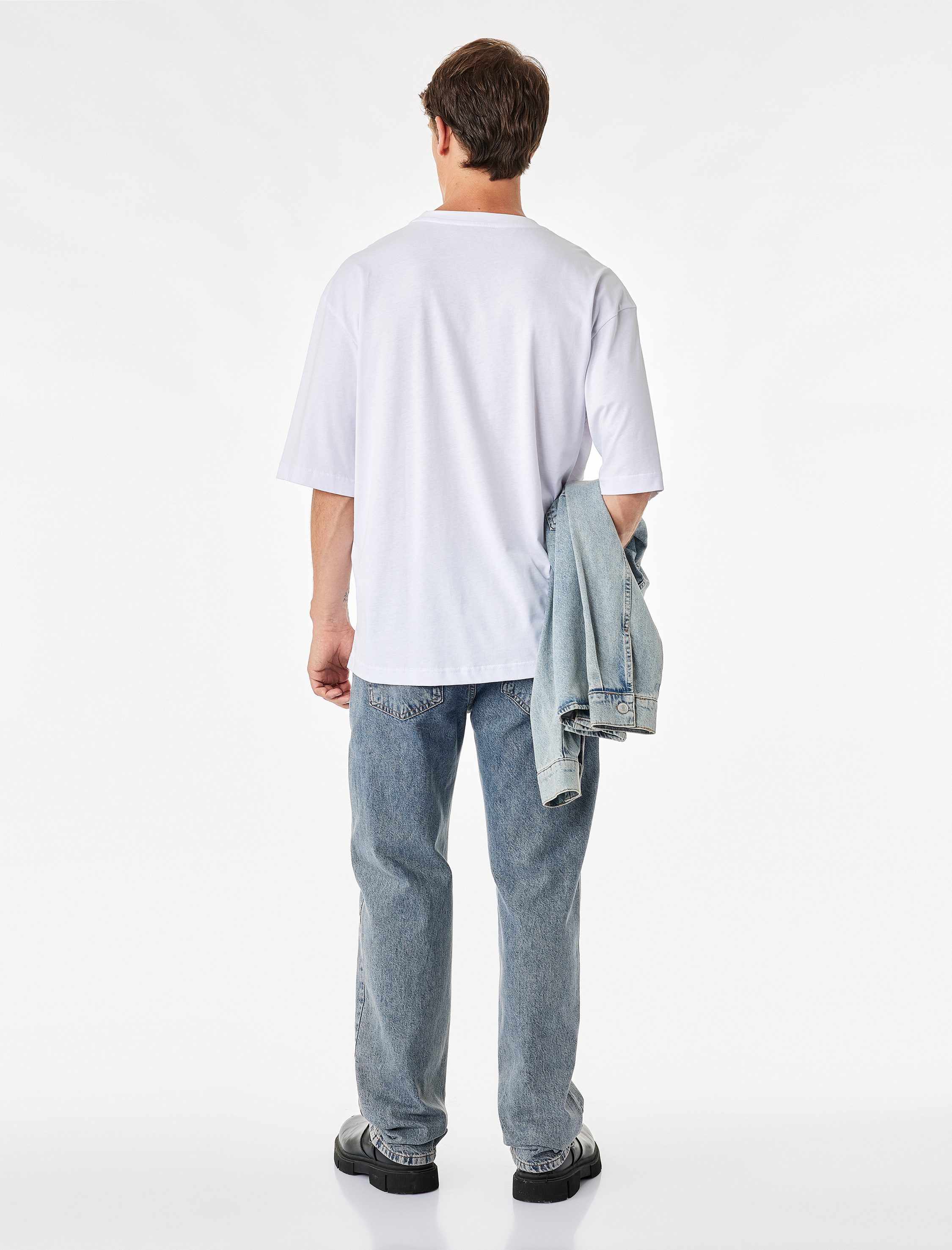   Pamuklu Vintage Straight Fit Jean Pantolon