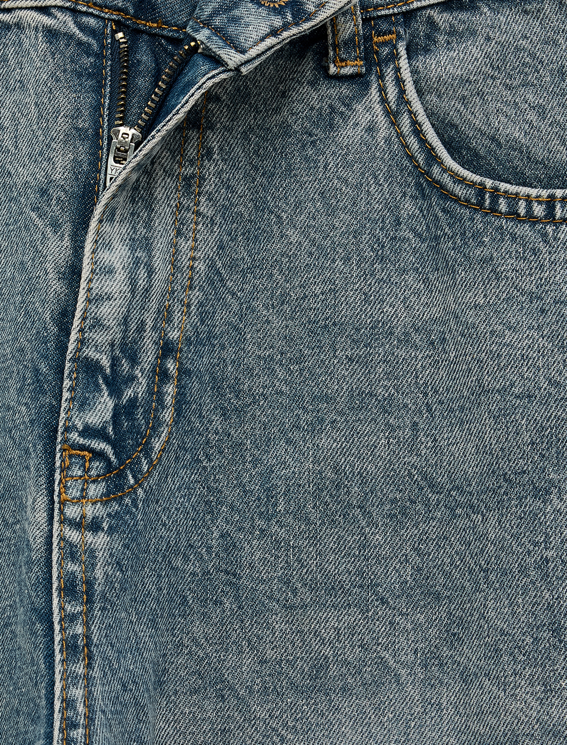   Pamuklu Vintage Straight Fit Jean Pantolon