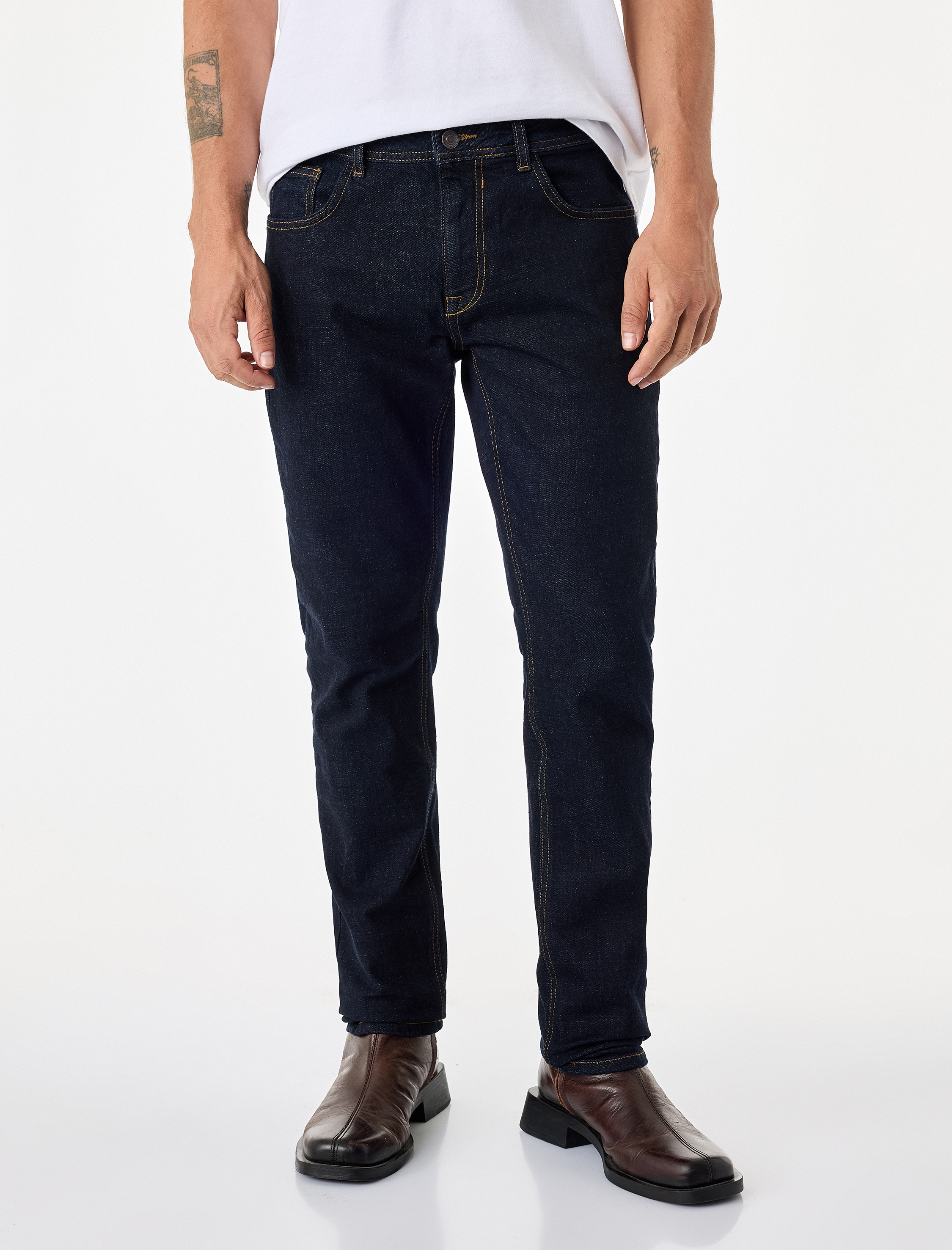   Normal Bel Cepli Pamuklu Slim Fit Jean Pantolon - Slim Fit Jeans