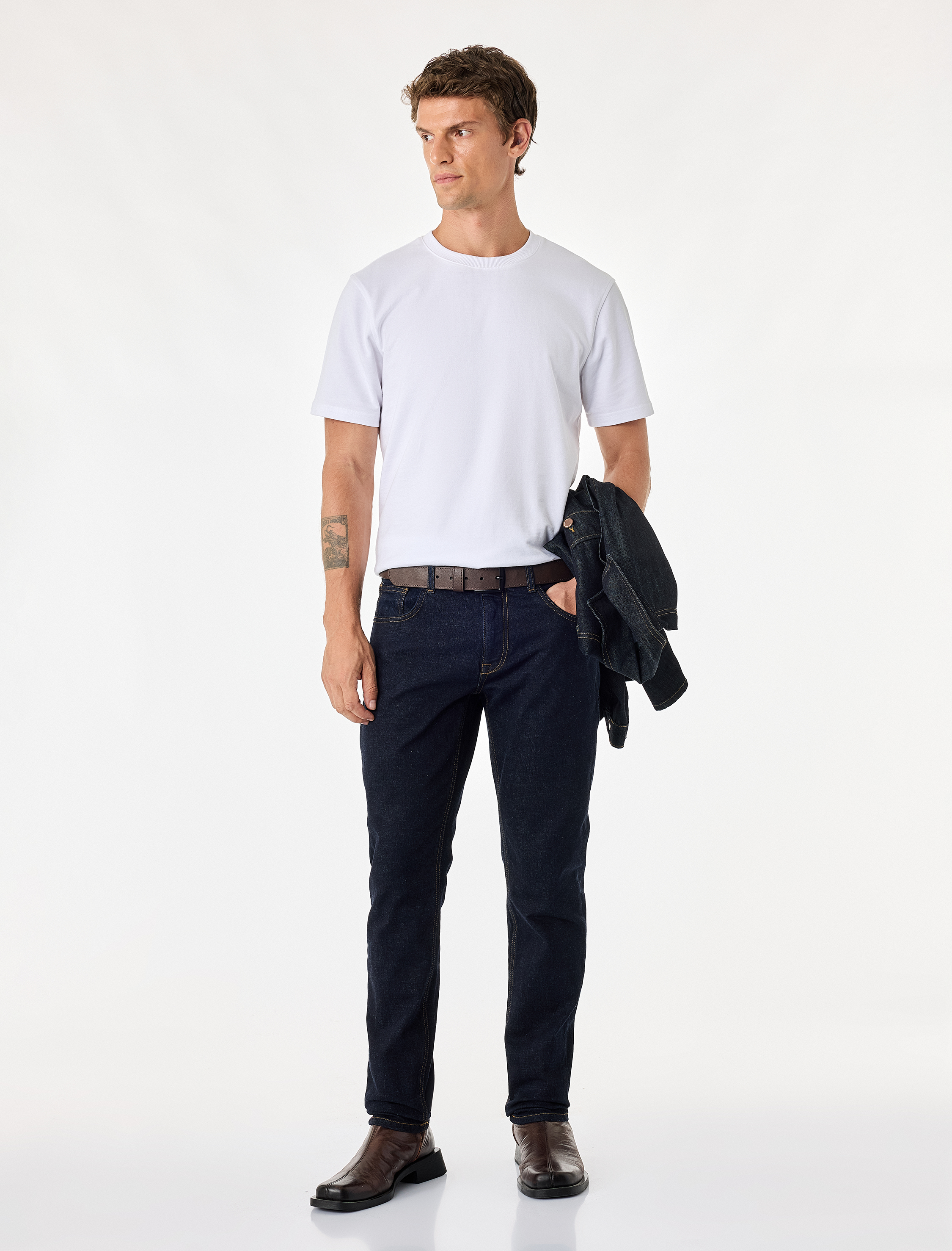   Normal Bel Cepli Pamuklu Slim Fit Jean Pantolon - Slim Fit Jeans
