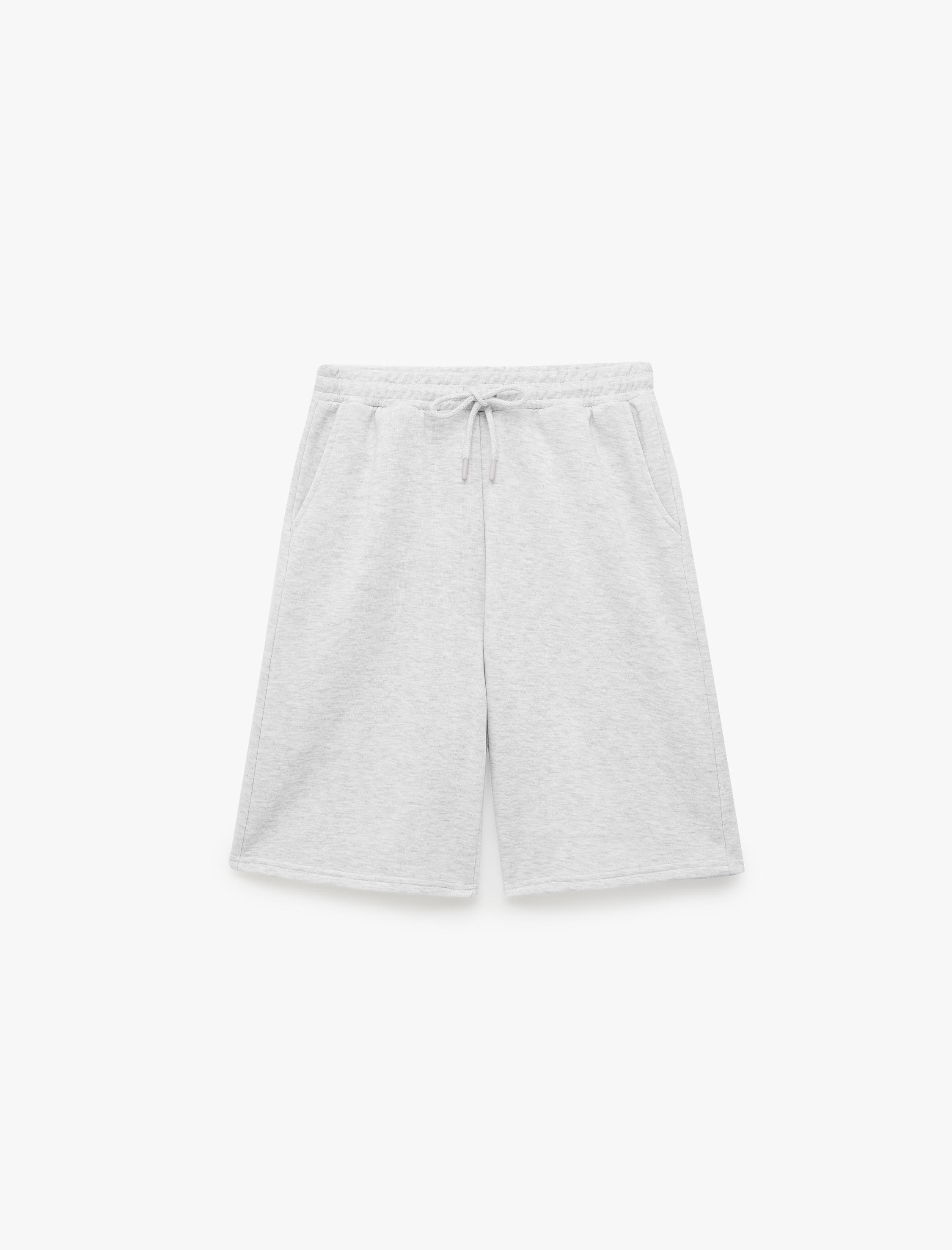  Beli Lastikli Pamuk Karışımlı Rahat Kesim Şort Pijama Altı