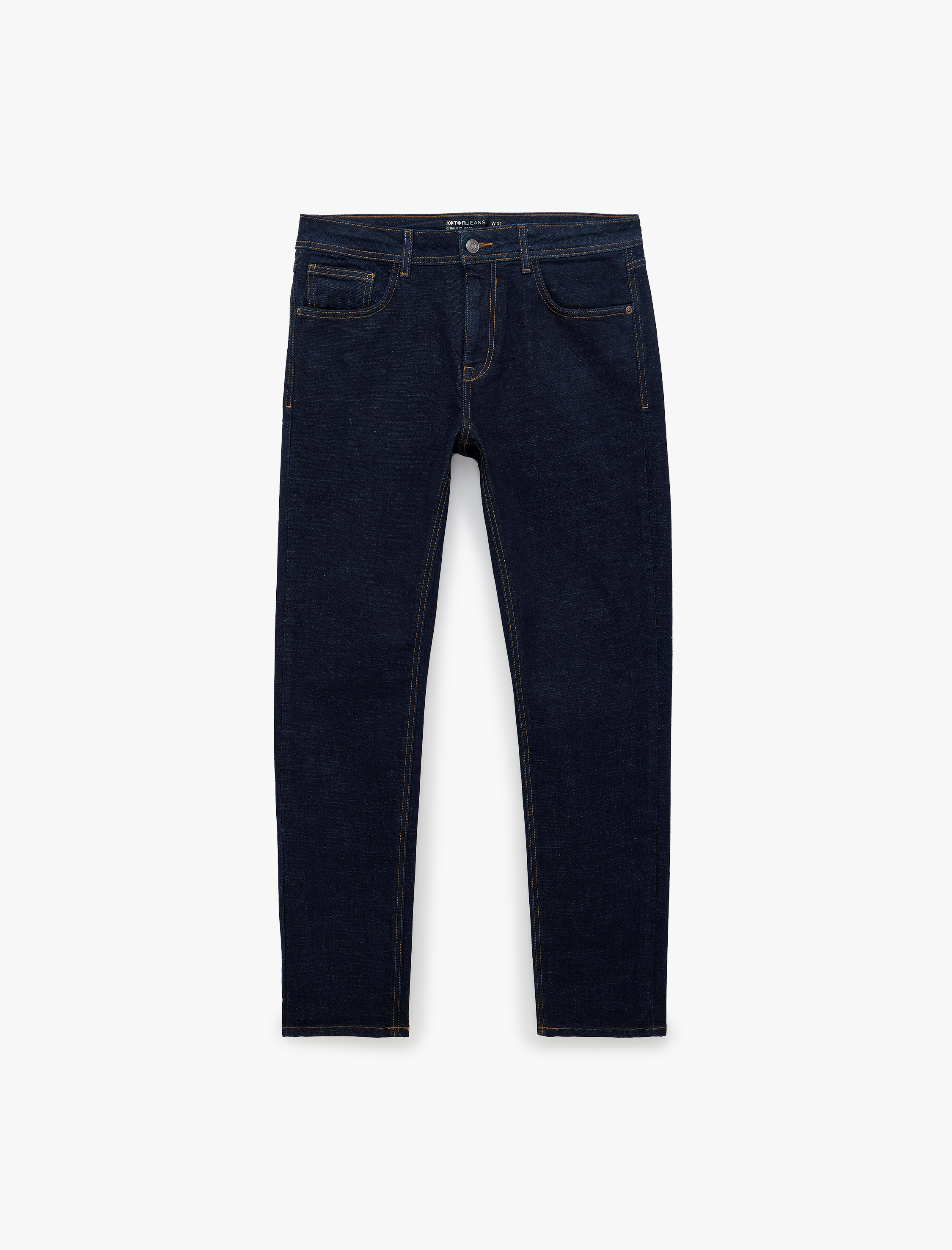   Normal Bel Cepli Pamuklu Slim Fit Jean Pantolon - Slim Fit Jeans