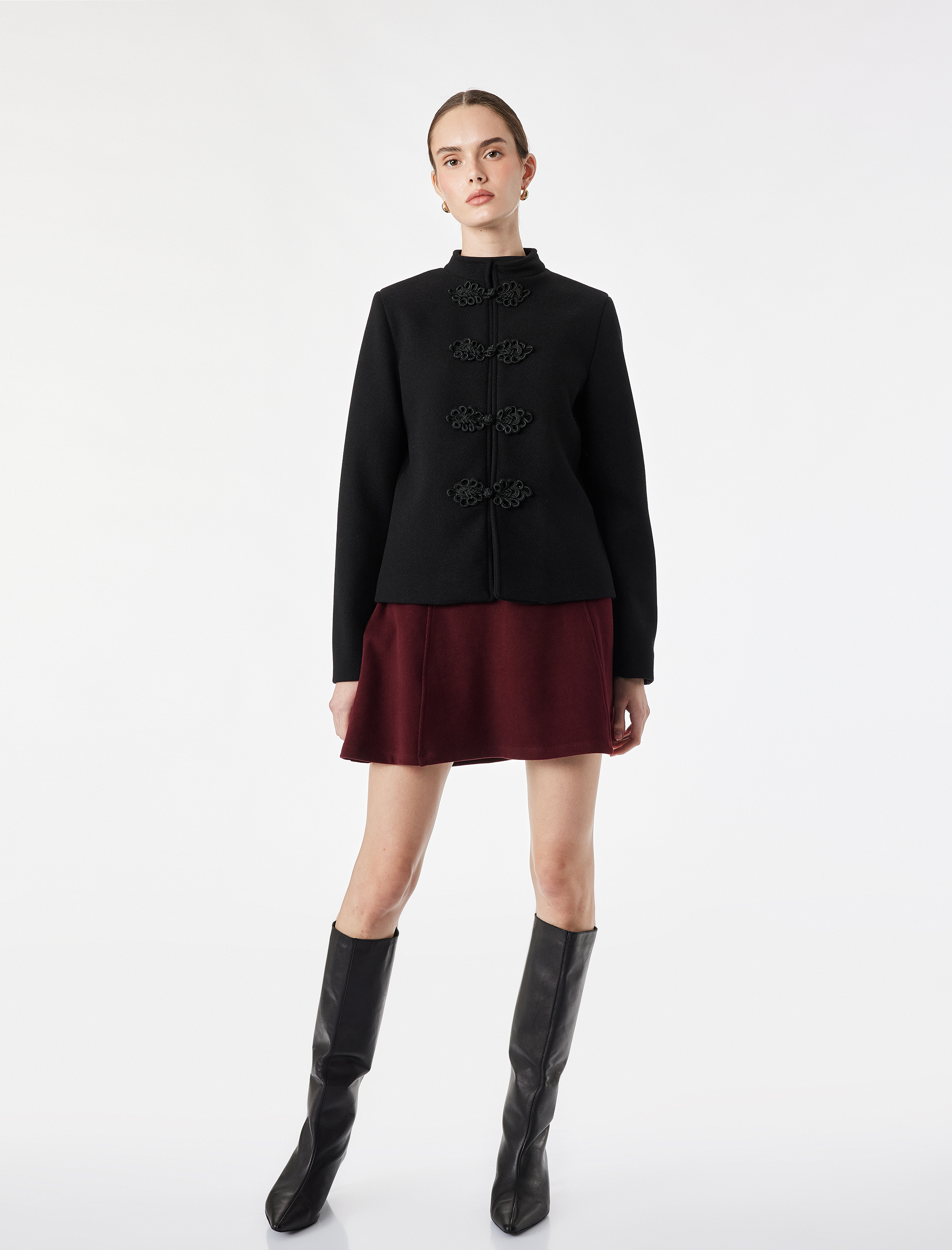   Slim Fit A Kesim Mini Etek
