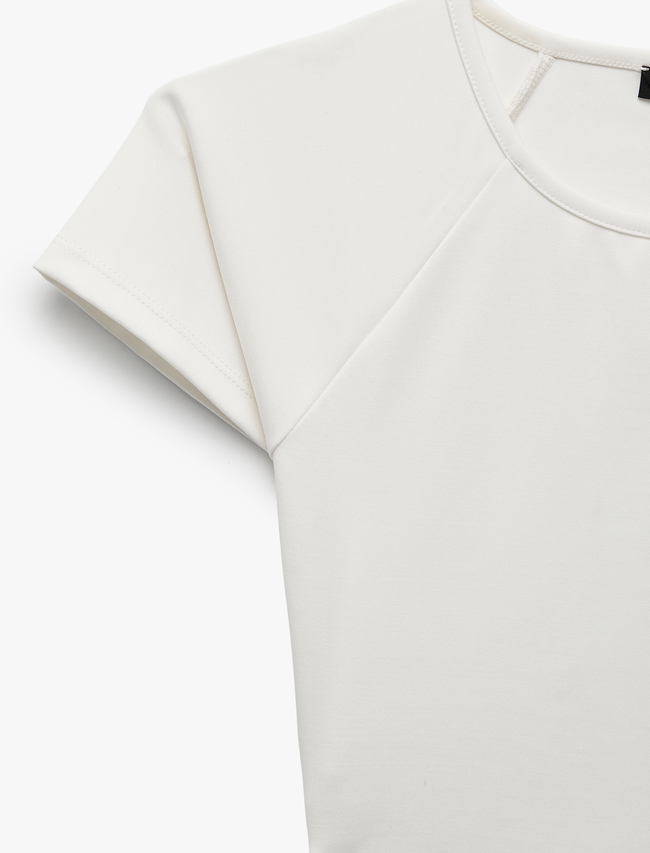   Bağlama Detaylı Slim Fit Kısa Kollu Bisiklet Yaka Crop Spor Tişört