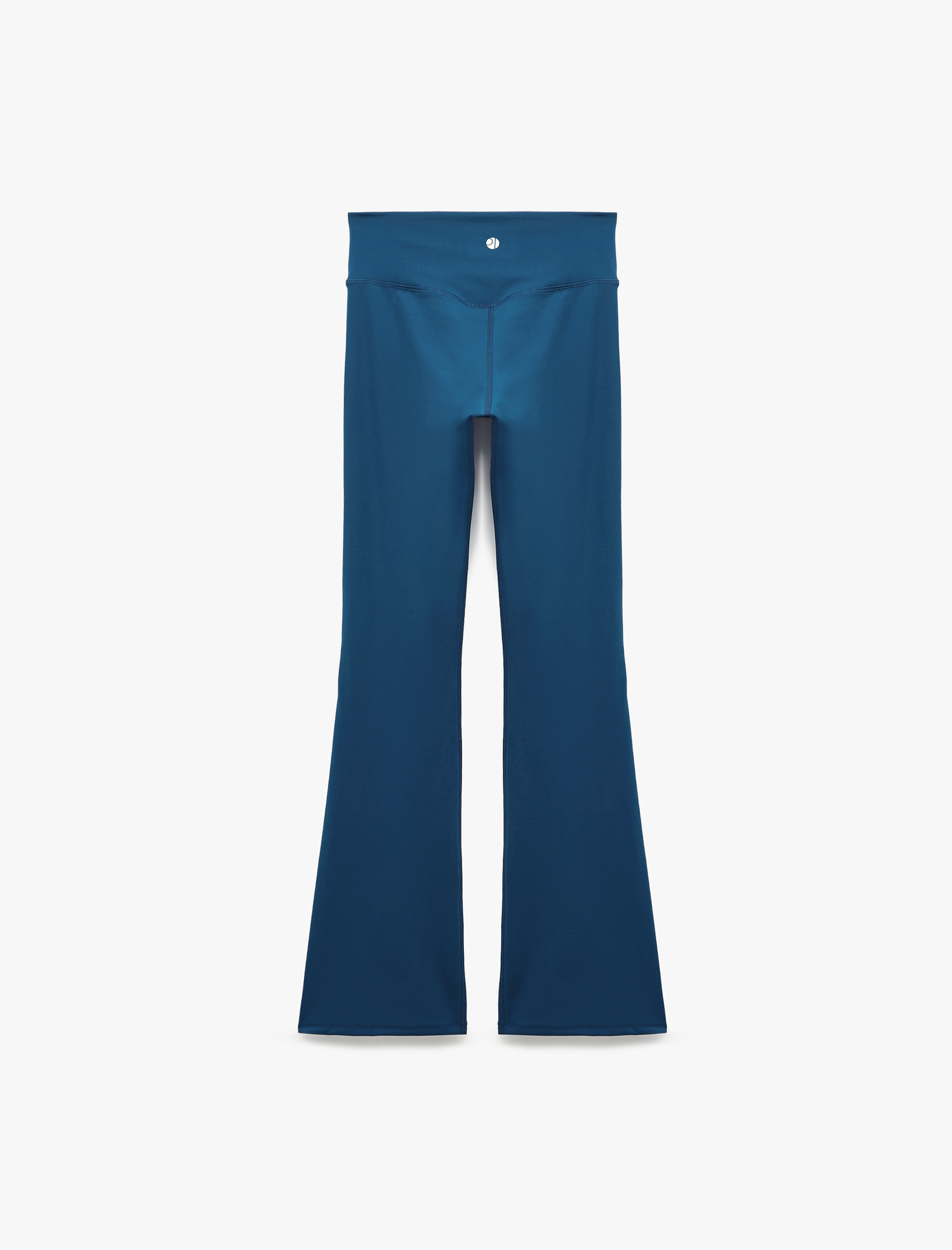   Yüksek Bel Slim Fit Dikiş Detaylı Spor İspanyol Paça Tayt