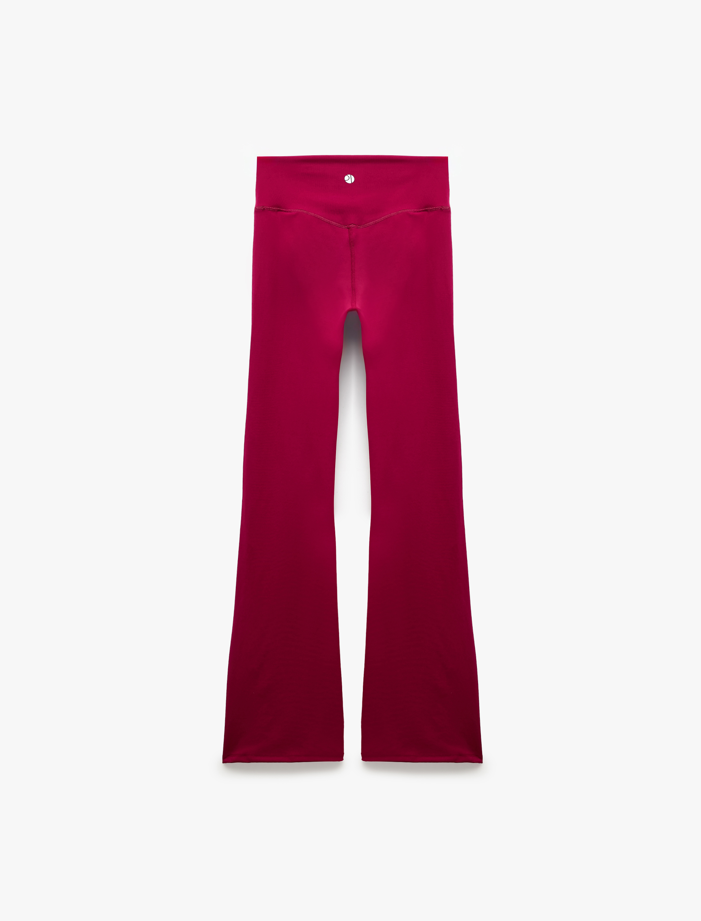  Yüksek Bel Slim Fit Dikiş Detaylı Spor İspanyol Paça Tayt