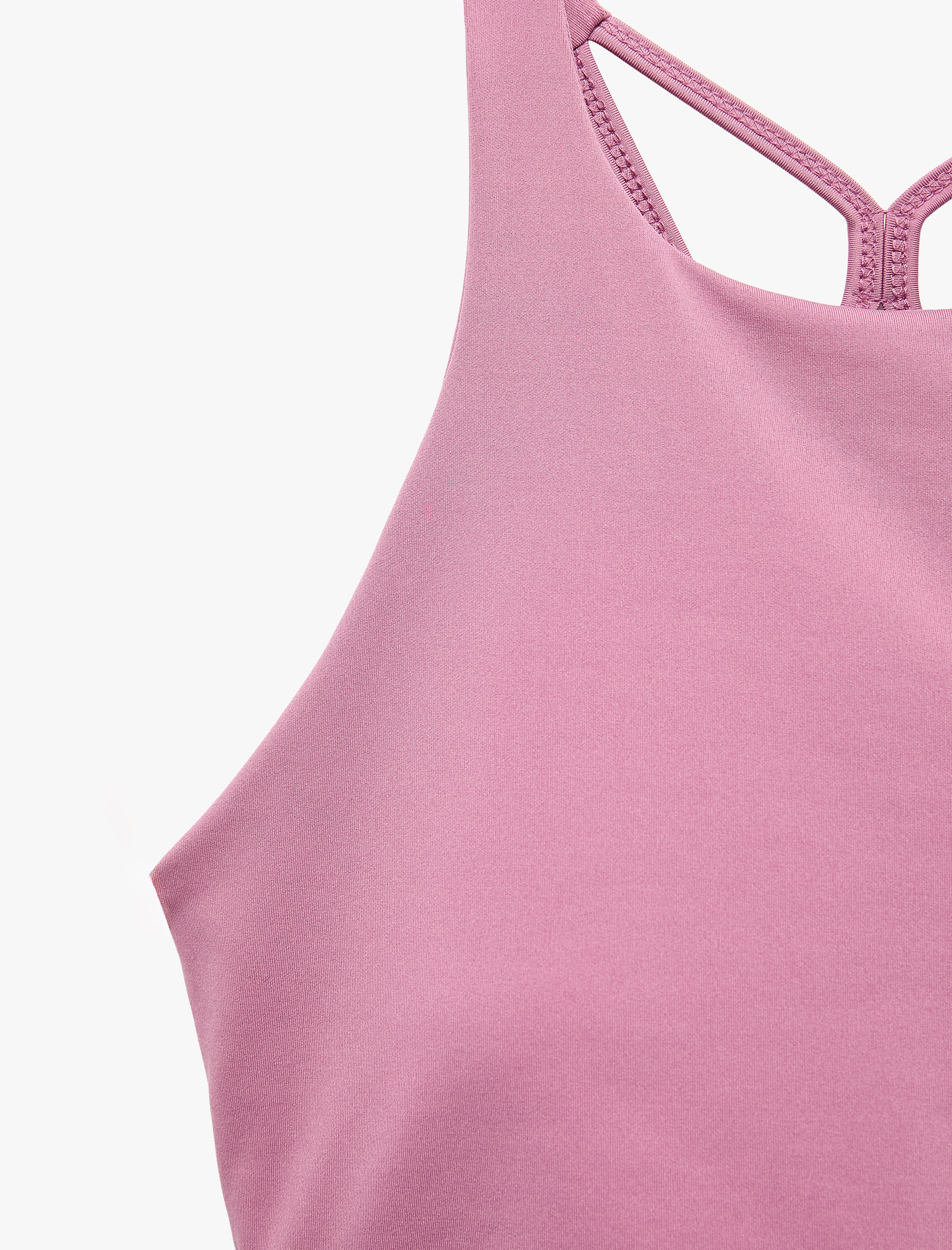   Slim Fit İp Askılı Kolsuz Sırt Detaylı Kaplı Sporcu Sütyeni