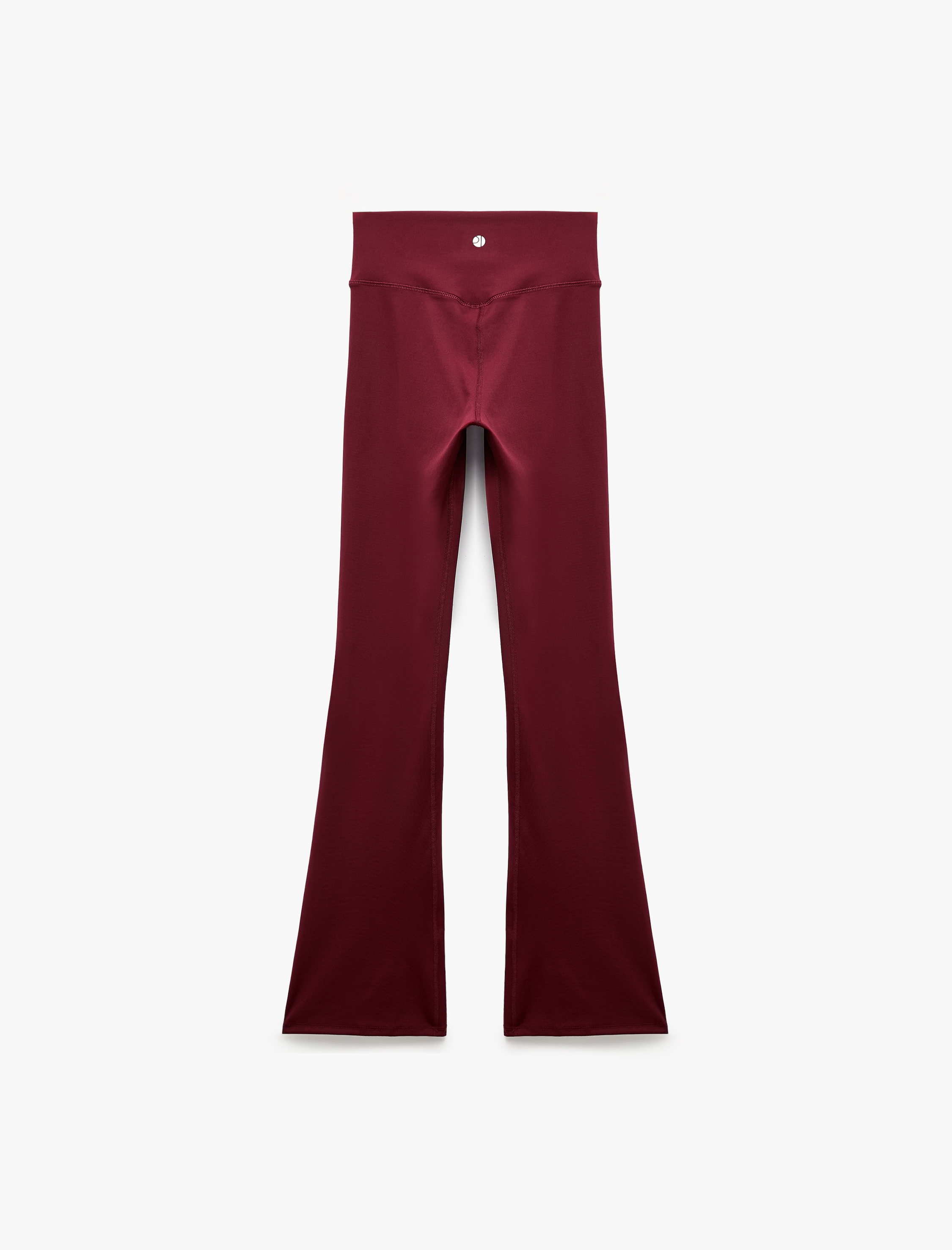   Yüksek Bel Slim Fit Dikiş Detaylı Spor İspanyol Paça Tayt