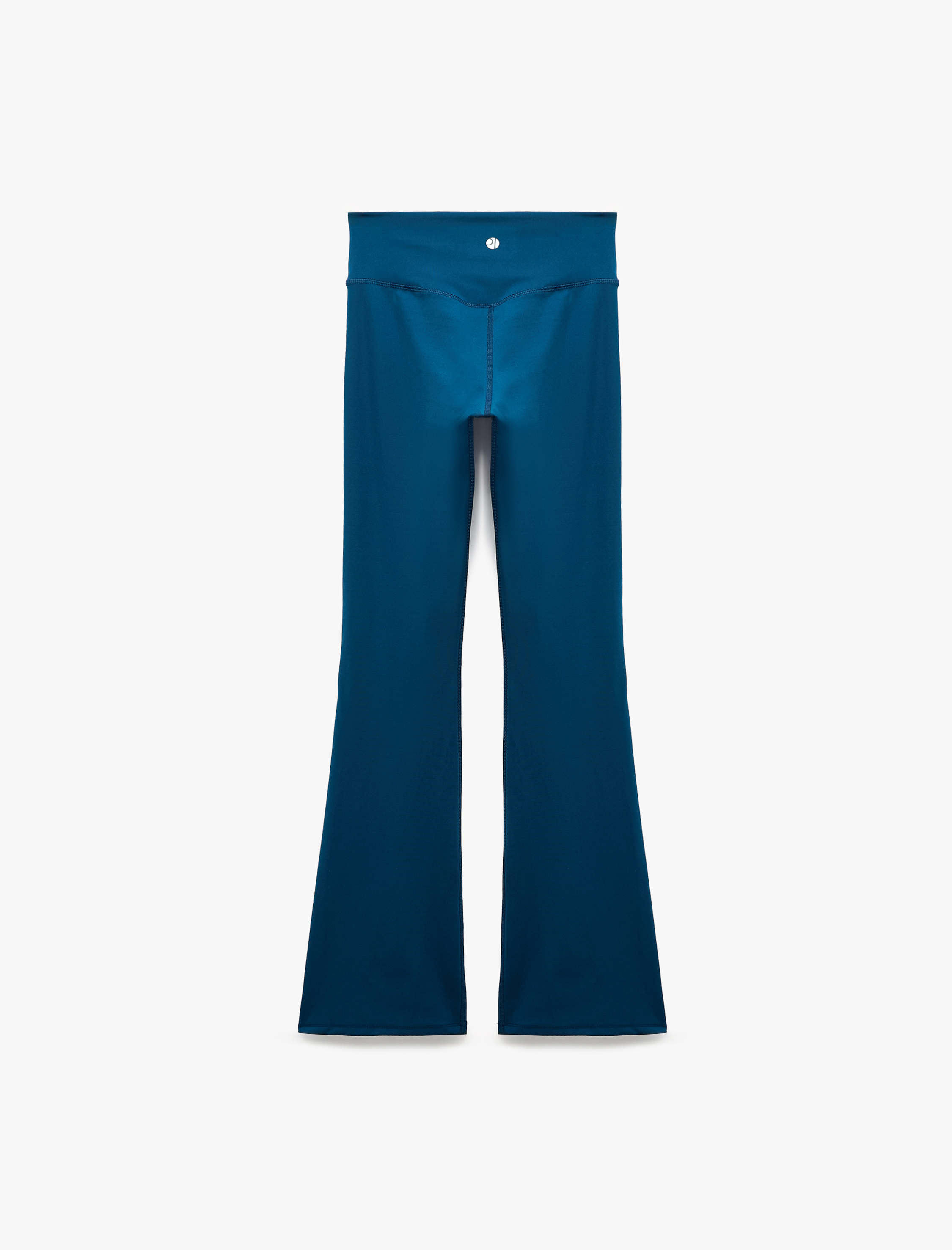   Yüksek Bel Slim Fit Dikiş Detaylı Spor İspanyol Paça Tayt