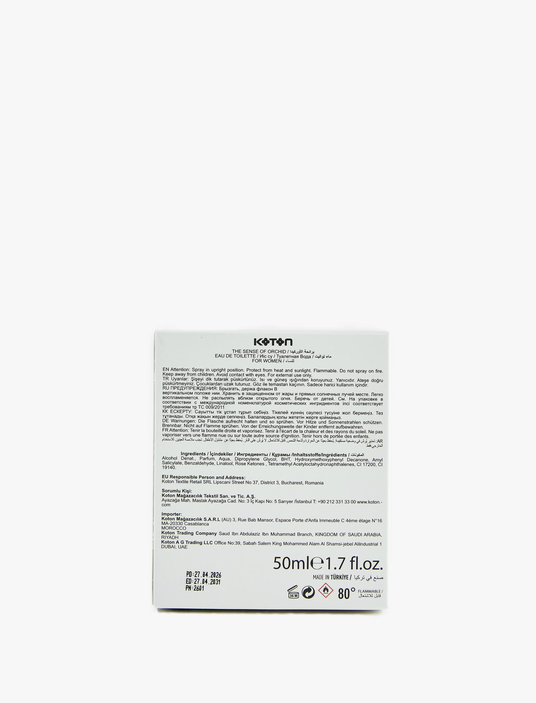  Kadın Parfüm The Sense Of Orchid 50 ML