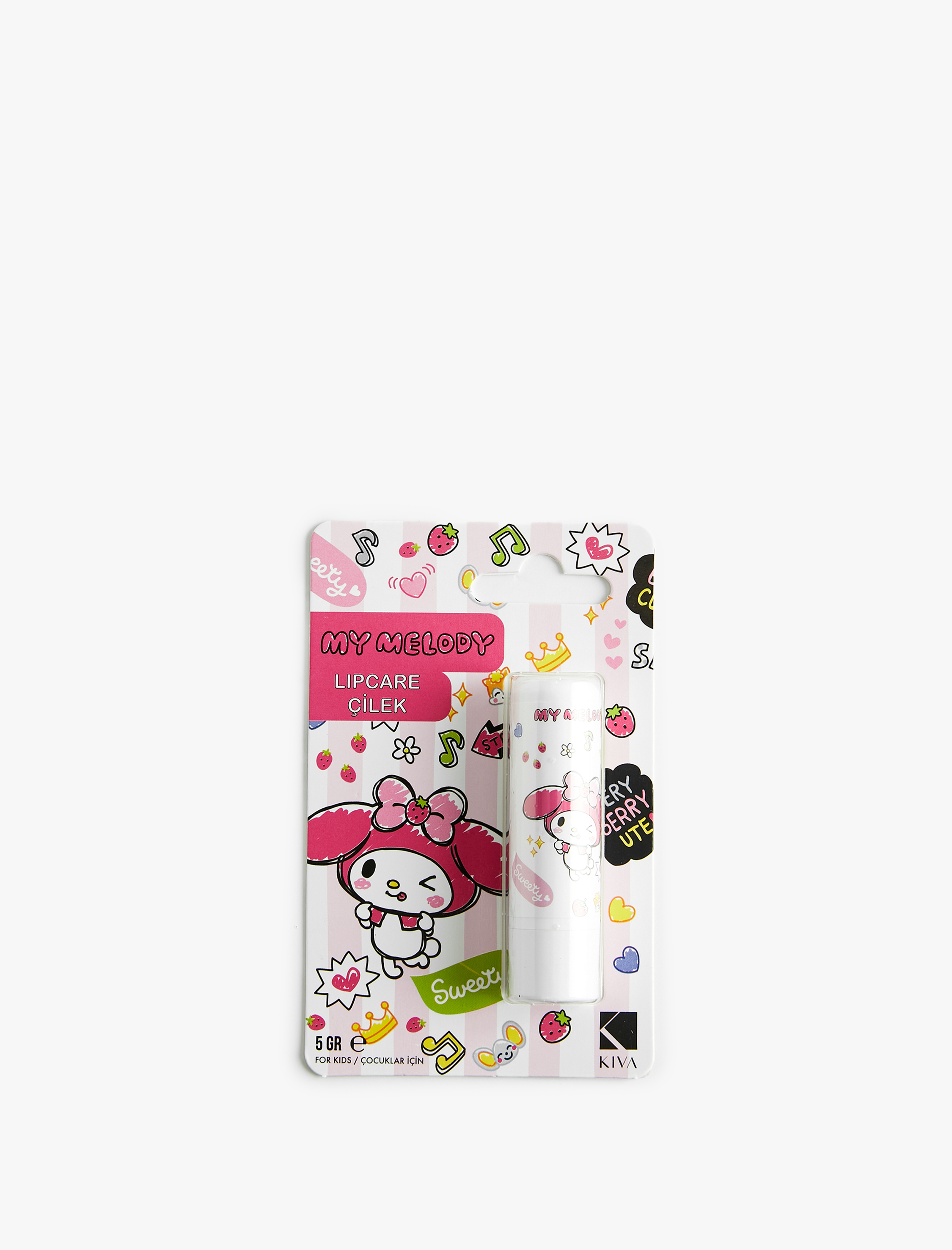  Kadın Hello Kitty Lisanslı Çilek Aromalı Dudak Balmı
