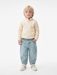 Cep Detaylı Pamuklu Denim Pantolon