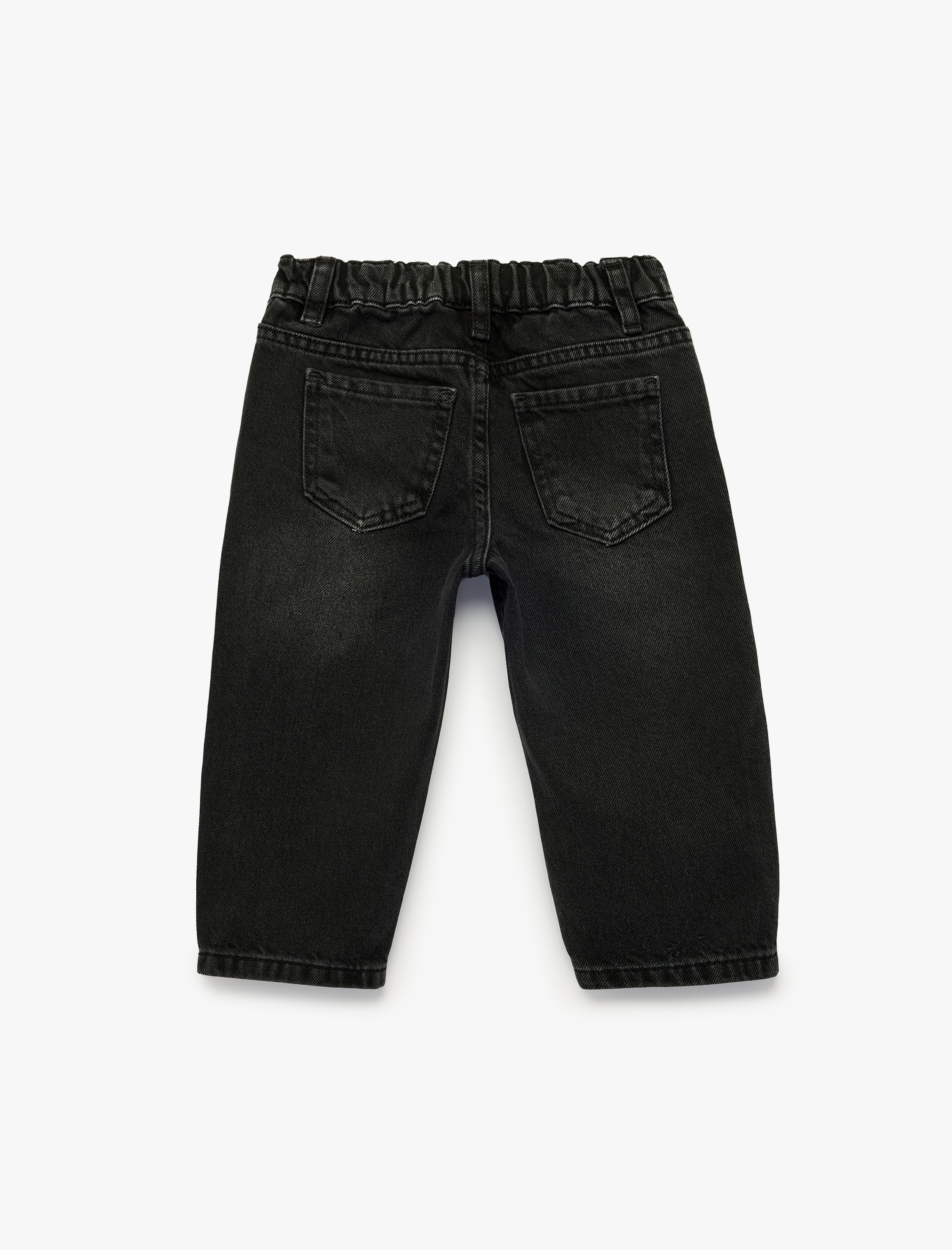  Erkek Bebek Cep Detaylı Pamuklu Denim Pantolon