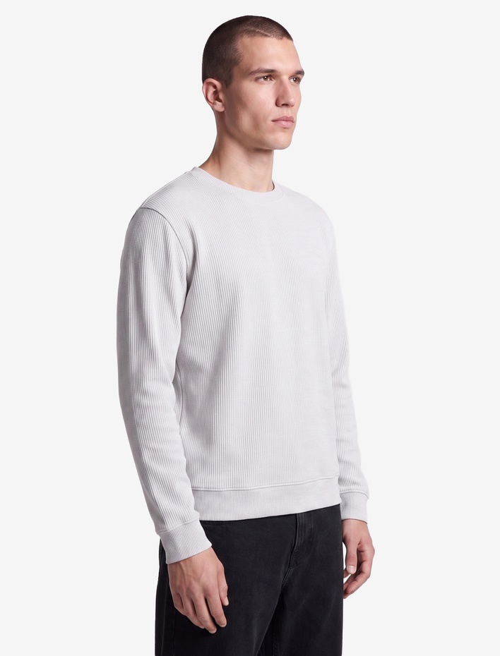  Uzun Kollu Bisiklet Yaka Basic Sweatshirt