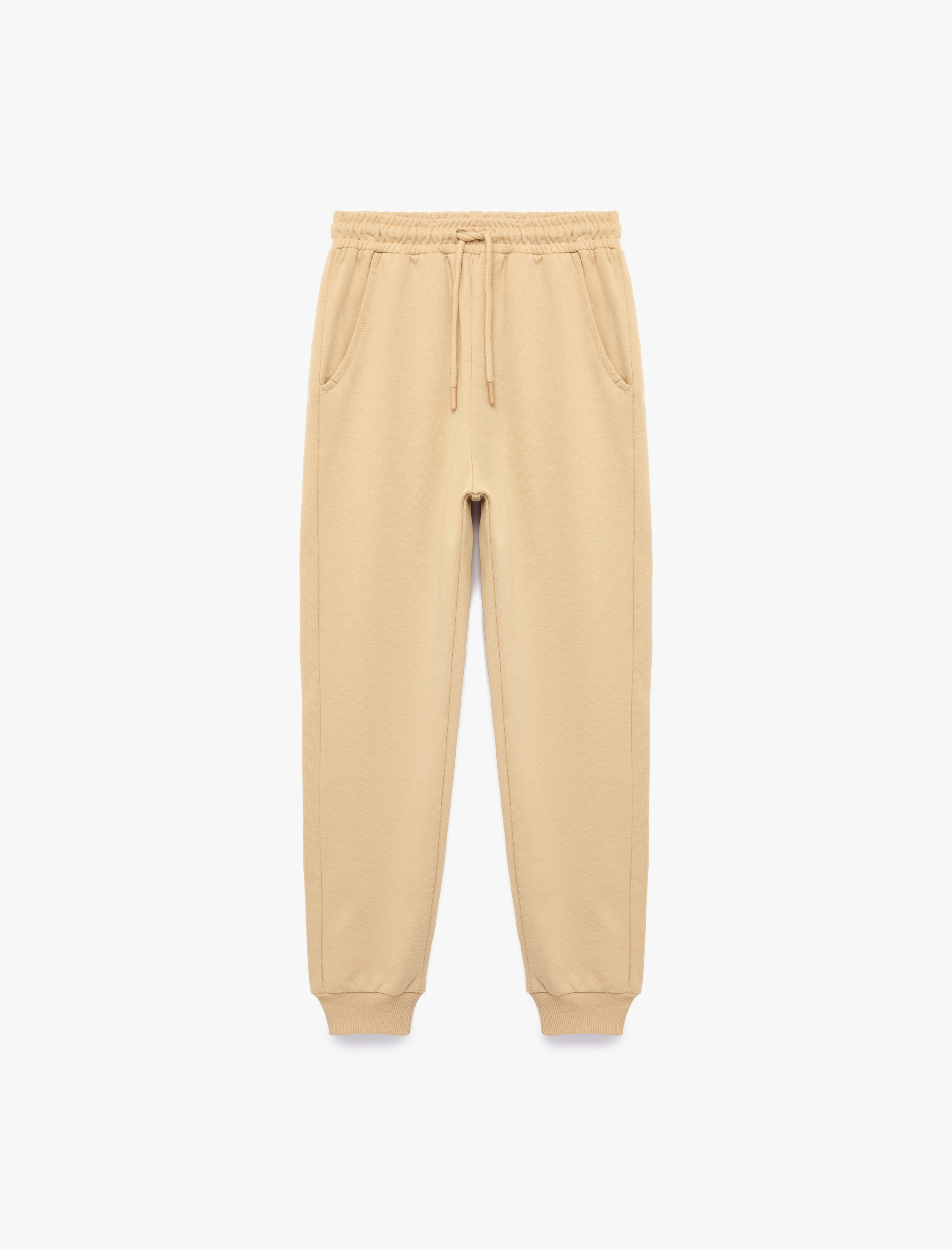  Erkek Çocuk Pamuklu Beli Lastikli Şardonlu Jogger Basic Eşofman Altı