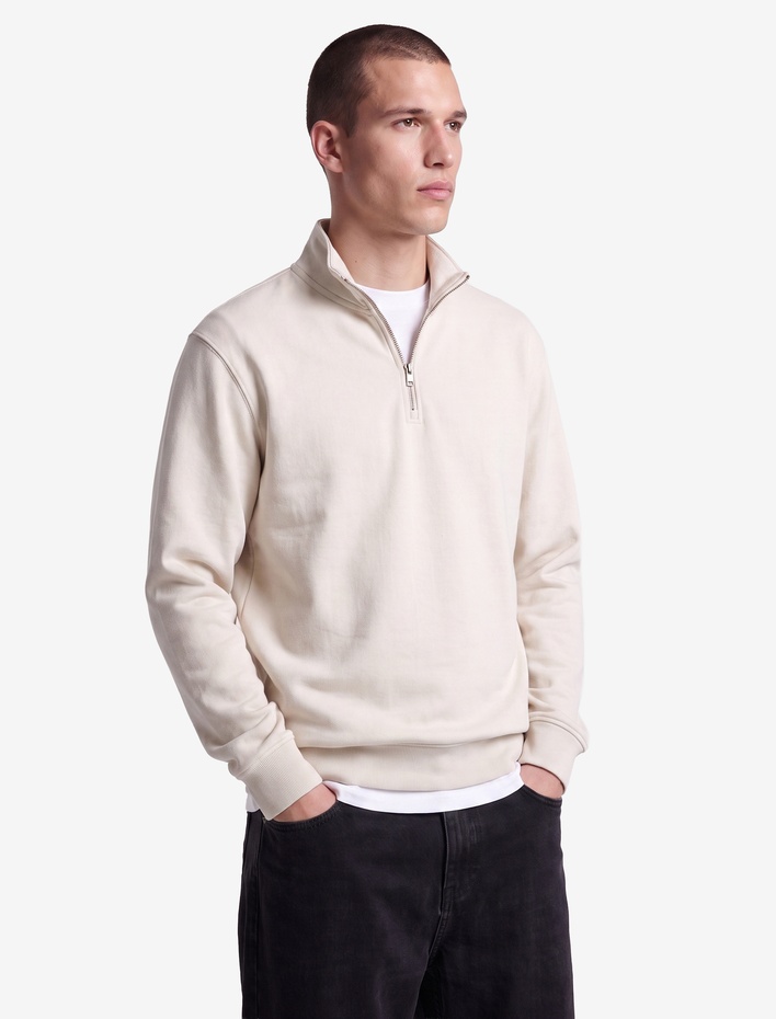  Regular Fit Uzun Kollu Yarım Fermuarlı Sweatshirt