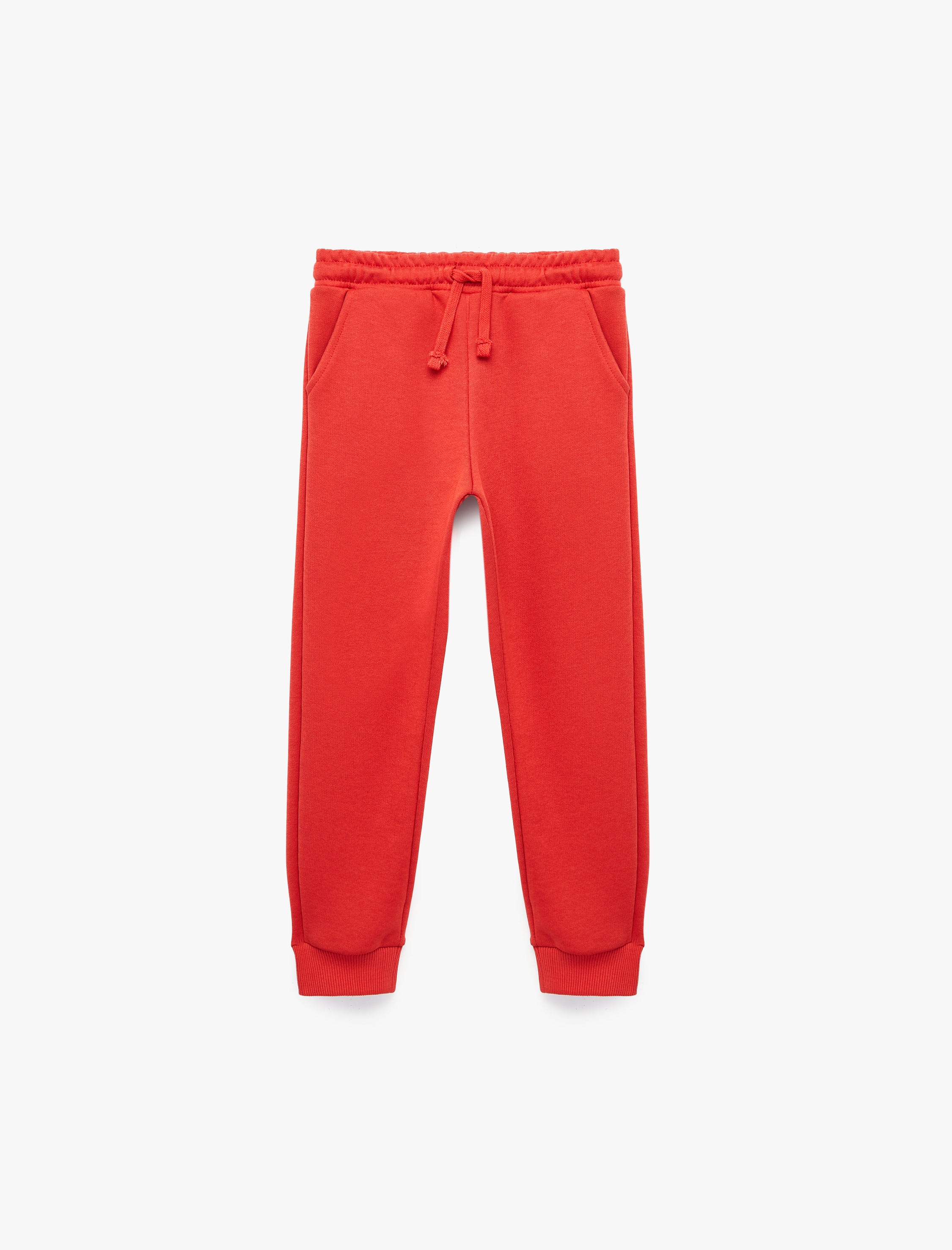  Erkek Çocuk Beli Bağcıklı Şardonlu Cepli Basic Jogger Eşofman Altı