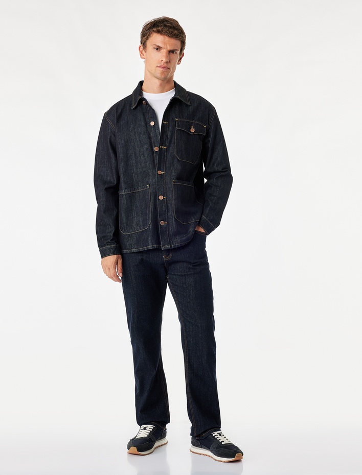  Normal Bel Pamuklu Straight Fit Jean Pantolon - Mark Jean
