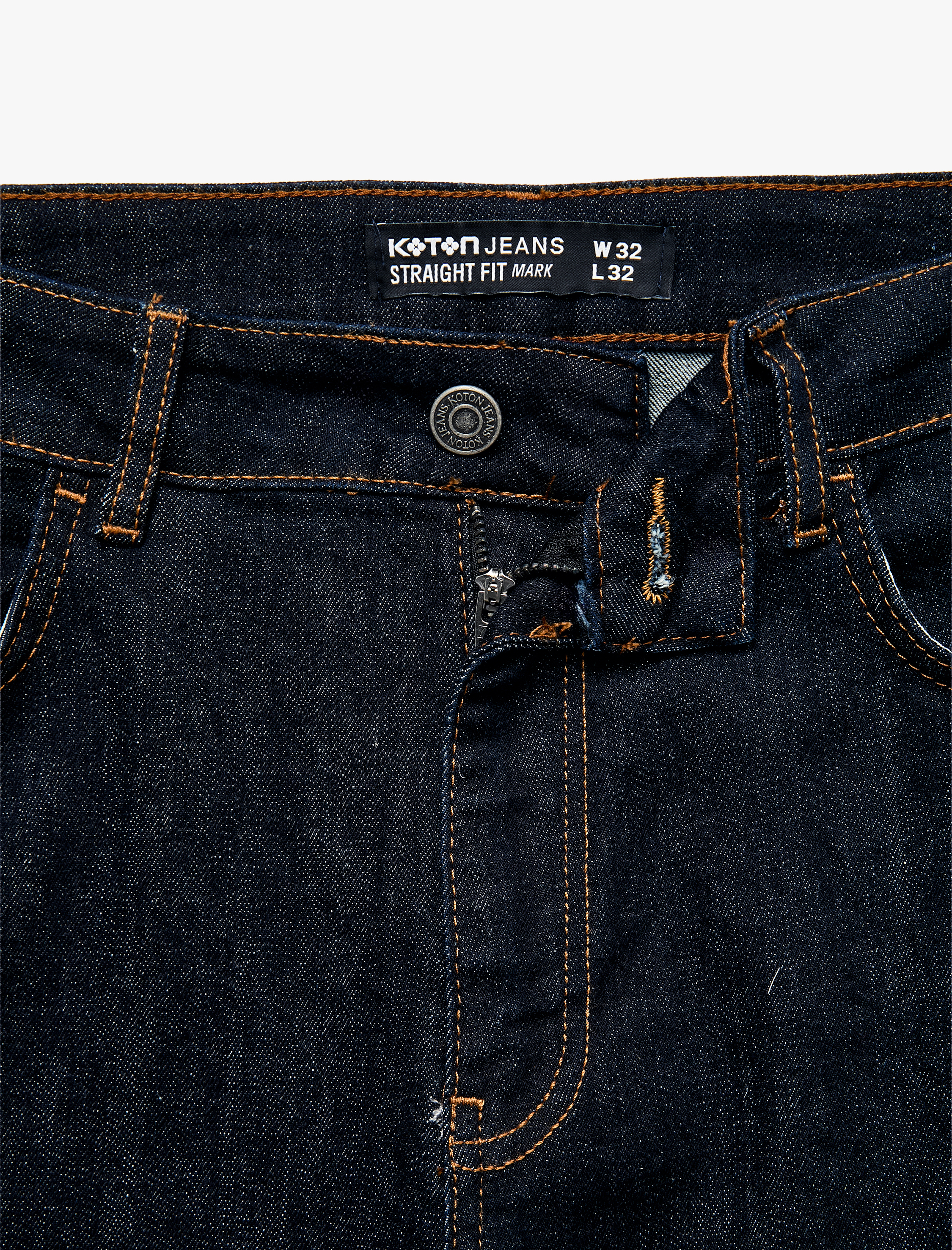   Normal Bel Pamuklu Straight Fit Jean Pantolon - Mark Jean