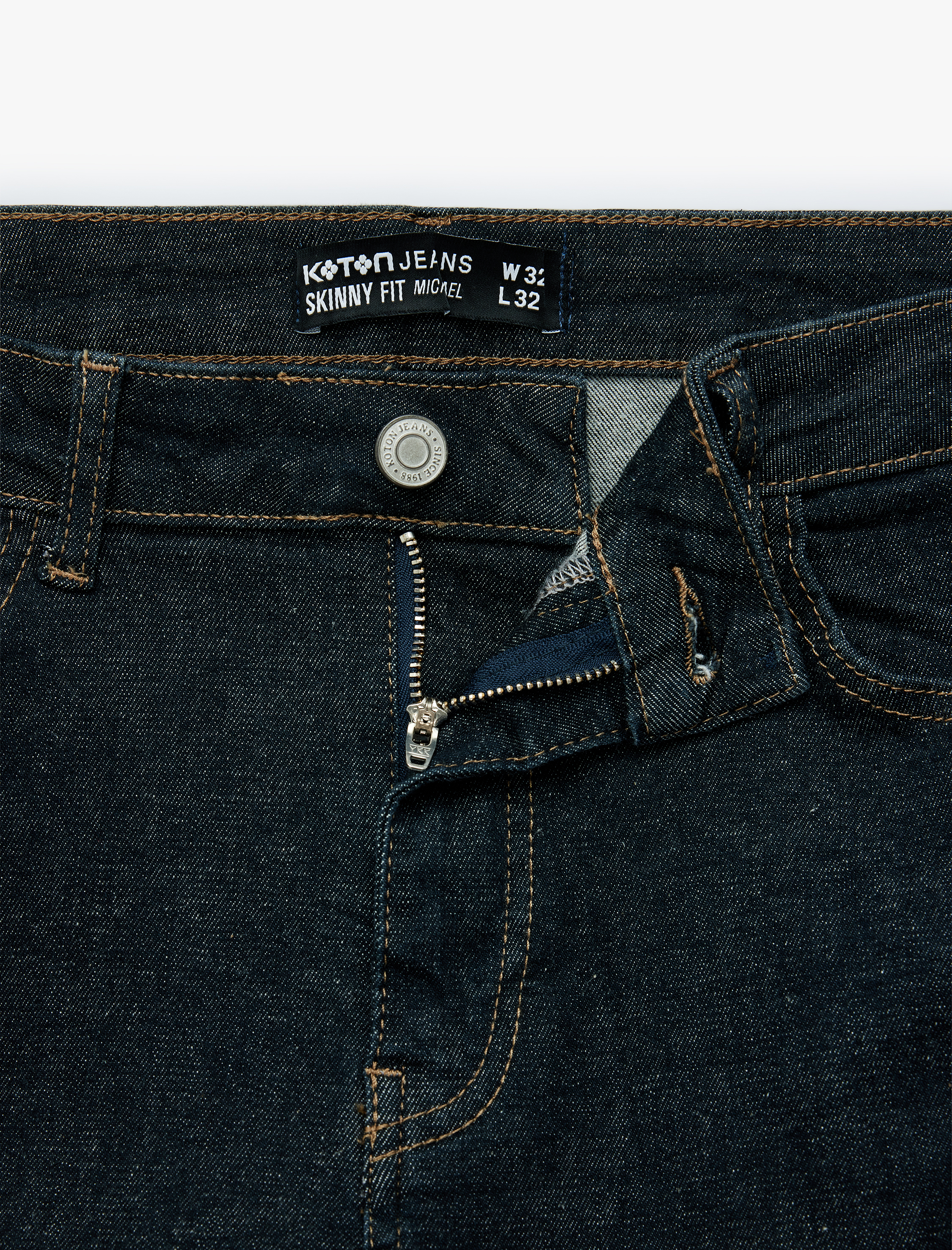   Normal Bel Cepli Skinny Fit Pamuklu Jean Pantolon - Skinny Jeans
