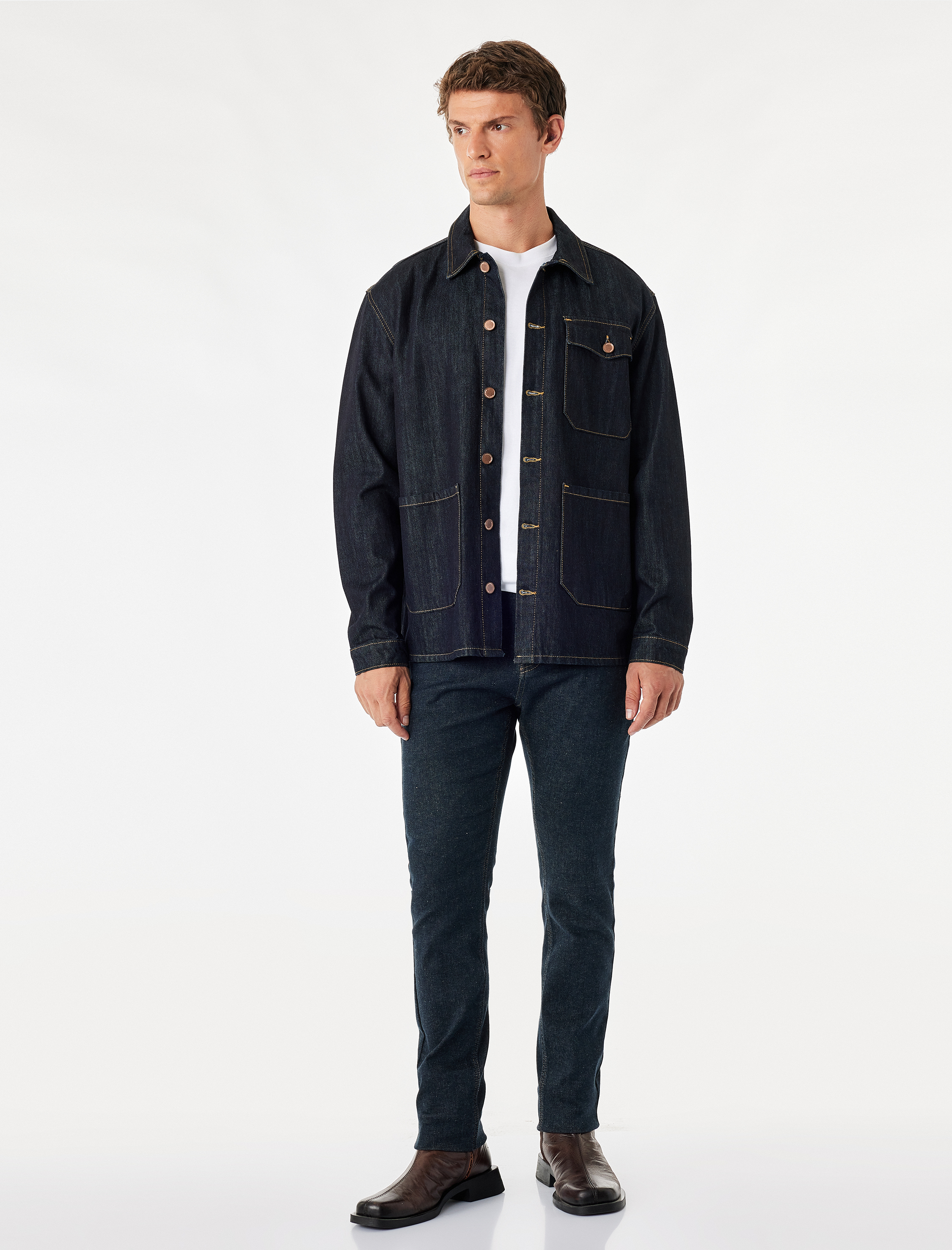   Normal Bel Cepli Skinny Fit Pamuklu Jean Pantolon - Skinny Jeans