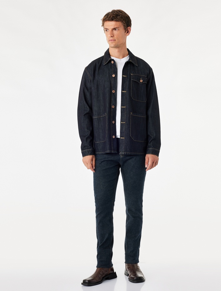  Normal Bel Cepli Skinny Fit Pamuklu Jean Pantolon - Skinny Jeans
