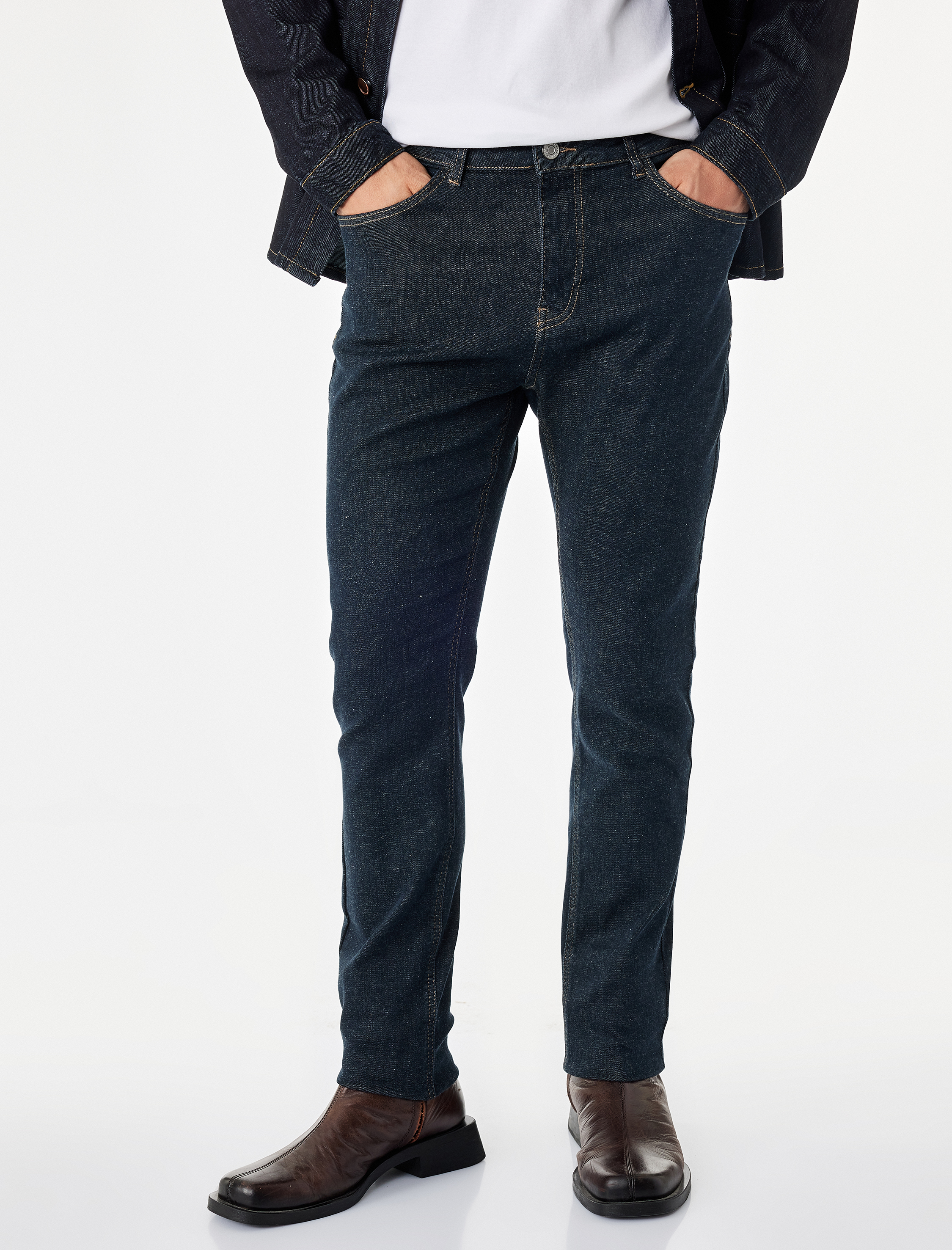   Normal Bel Cepli Skinny Fit Pamuklu Jean Pantolon - Skinny Jeans