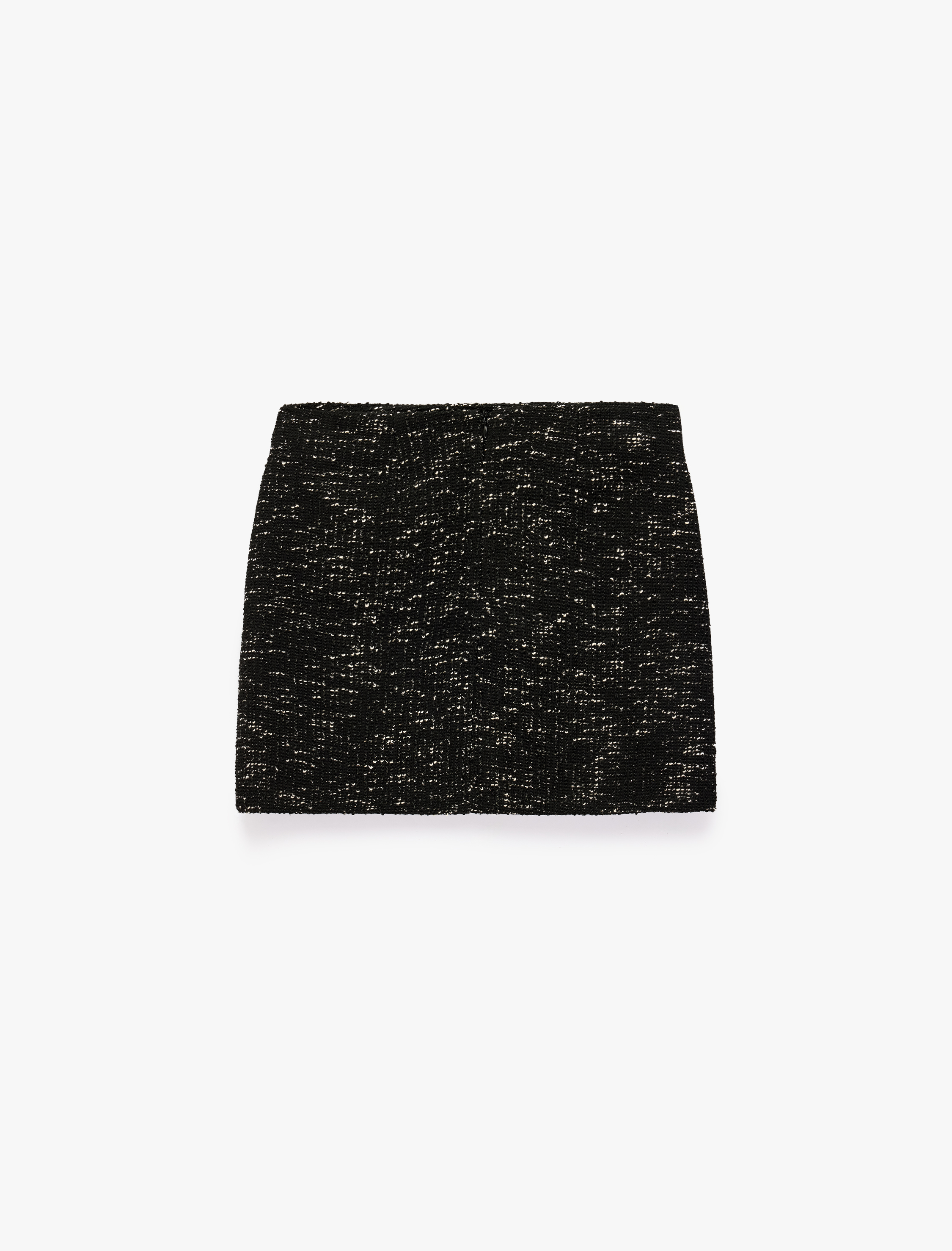   Fermuar Detaylı Normal Bel Slim Fit Tüvit Mini Etek