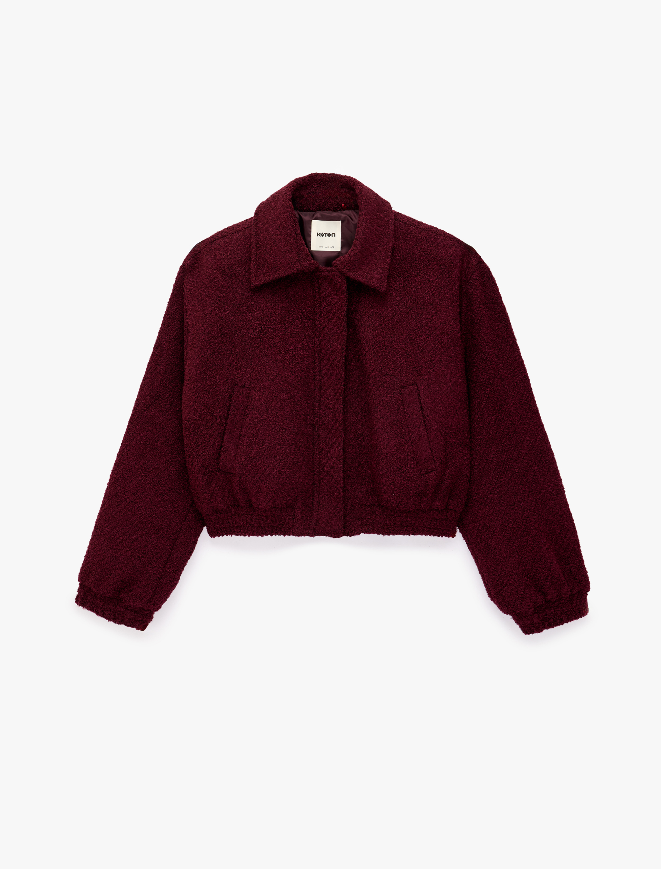   Regular Fit Uzun Kollu Klasik Yaka Cepli Tüvit Bomber Ceket