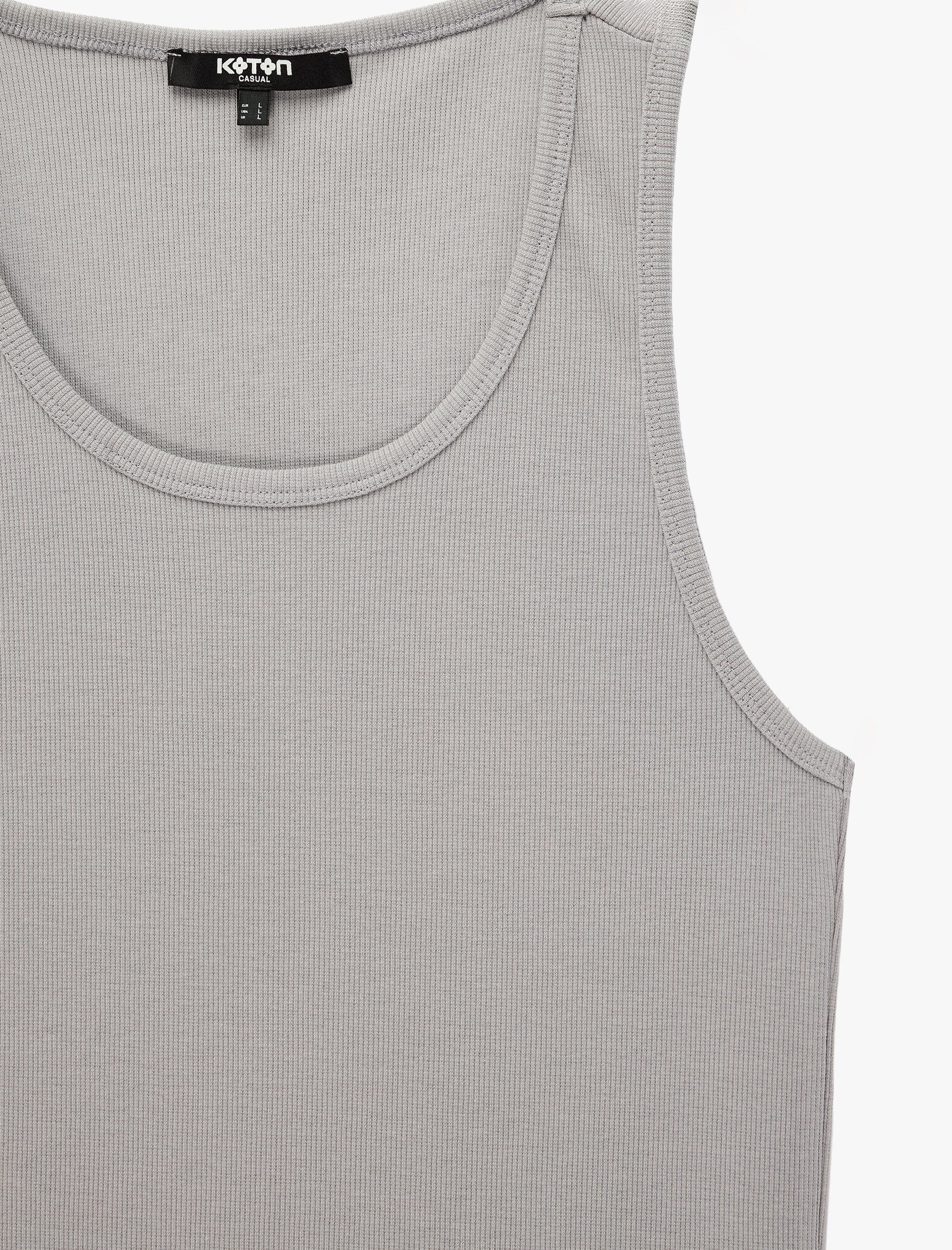   Slim Fit Pamuklu Kolsuz Bisiklet Yaka Basic Atlet