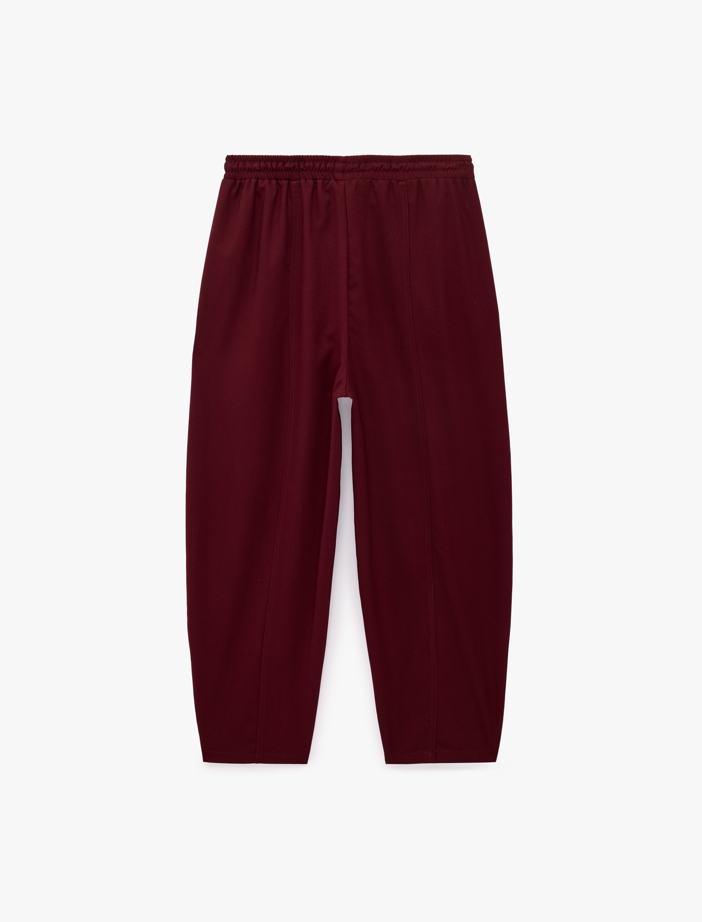   Beli Bağcıklı Cepli Bol Kesim Balon Pantolon