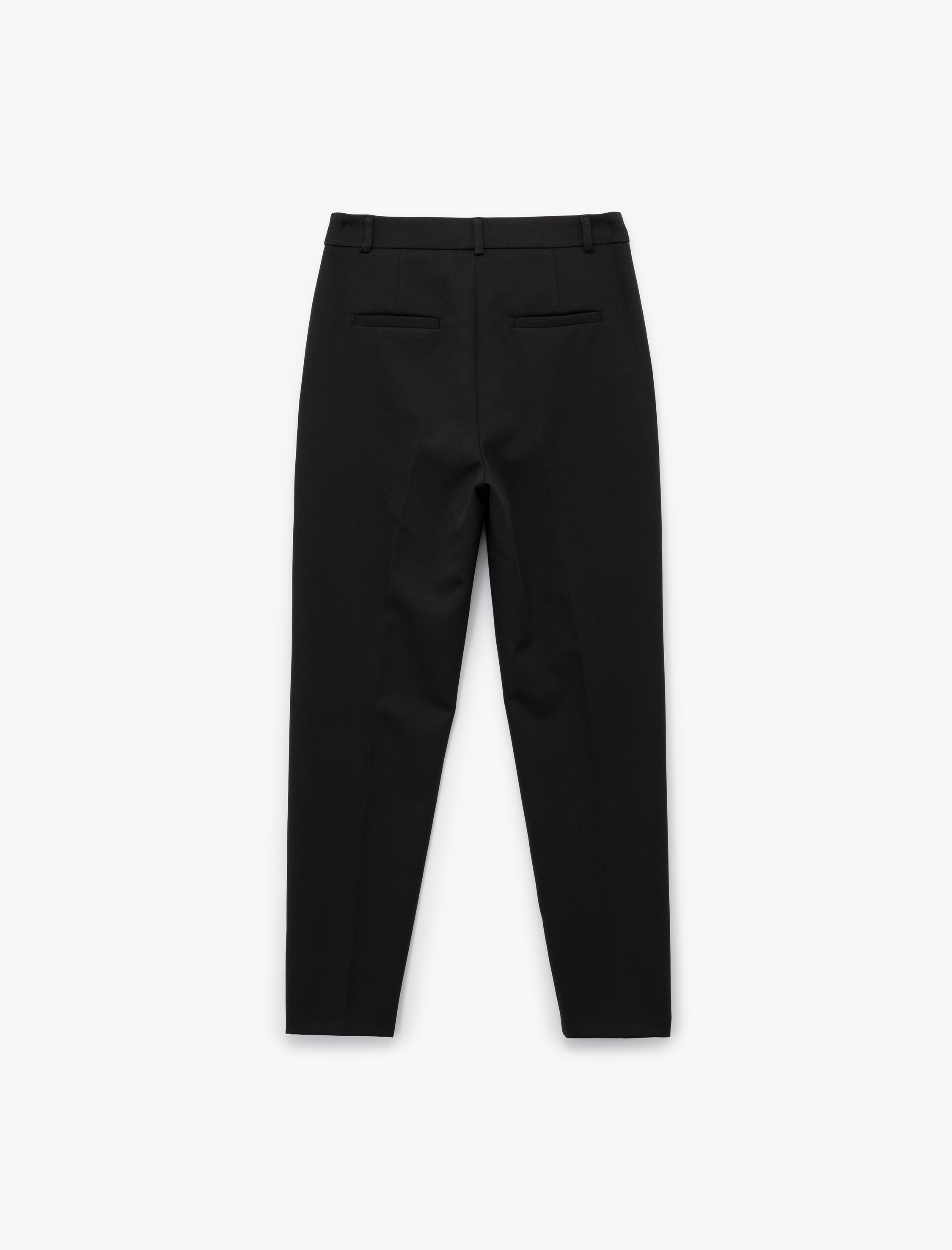   Cepli Yüksek Bel Slim Fit Cigarette Pantolon