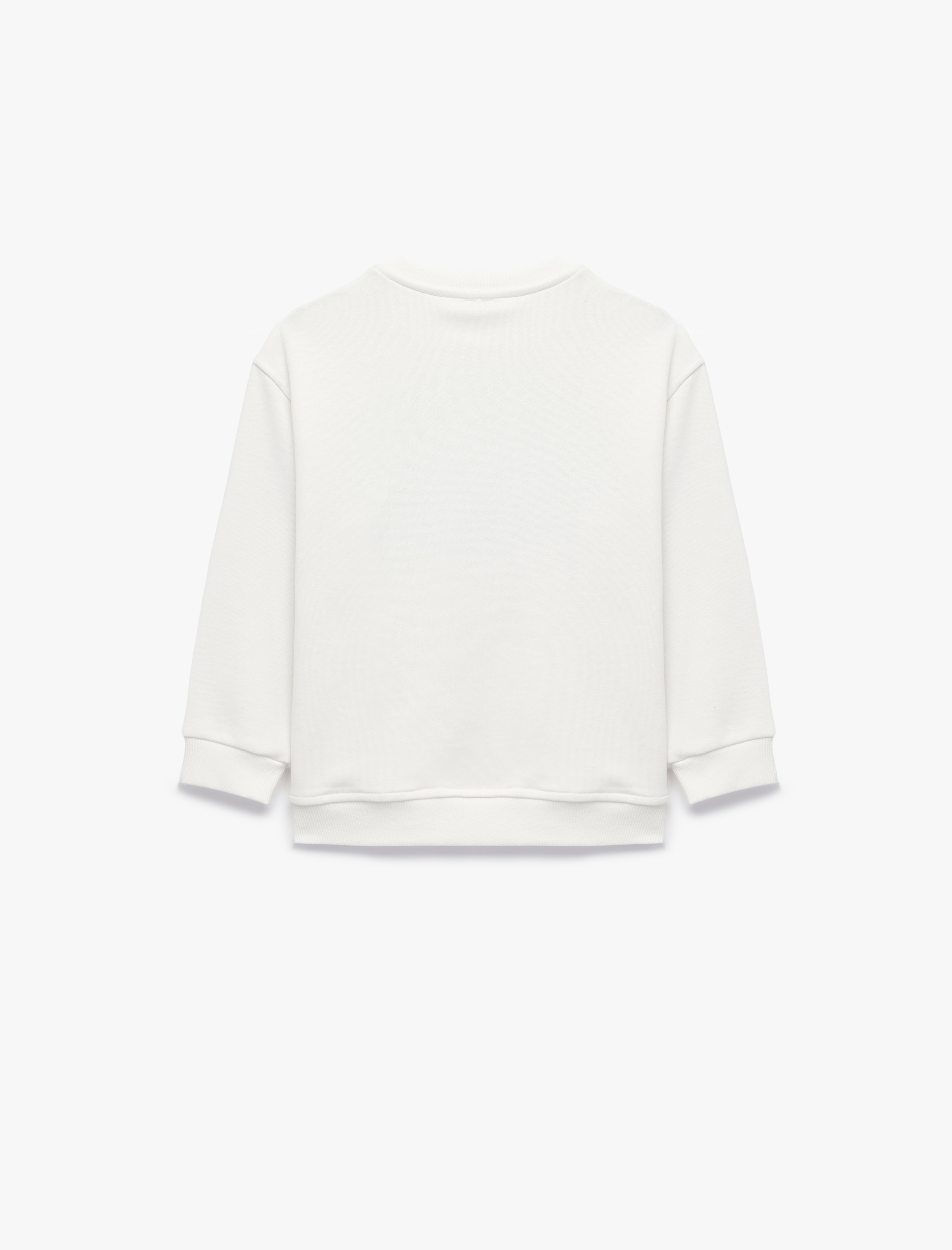  Erkek Çocuk Baskılı Uzun Kollu Bisiklet Yaka Oversize Sweatshirt