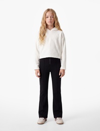 Viskon Karışımlı Slim Fit Basic Pantolon