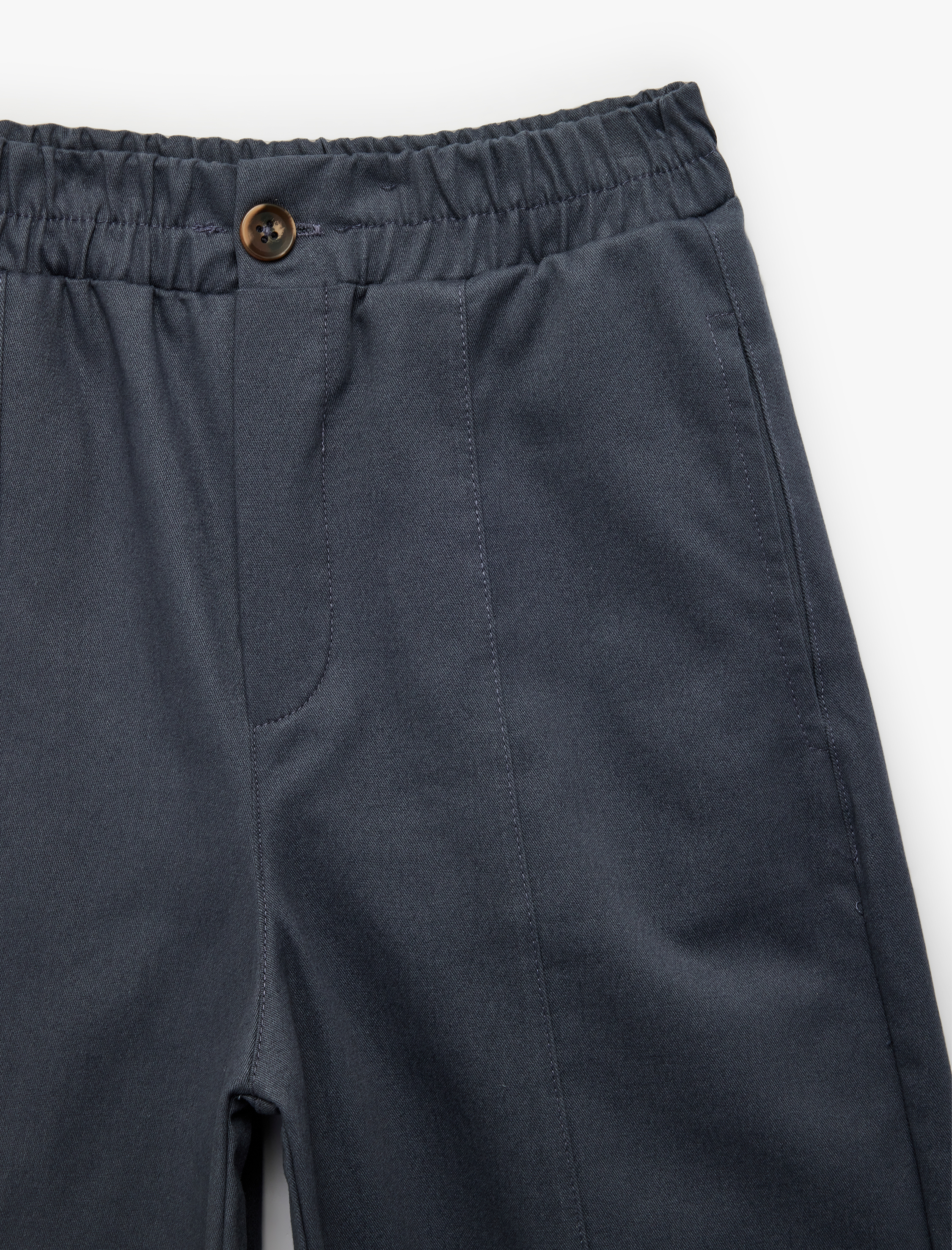  Erkek Çocuk Balon Pantolon Pamuklu Beli Lastikli Gabardin Kumaş
