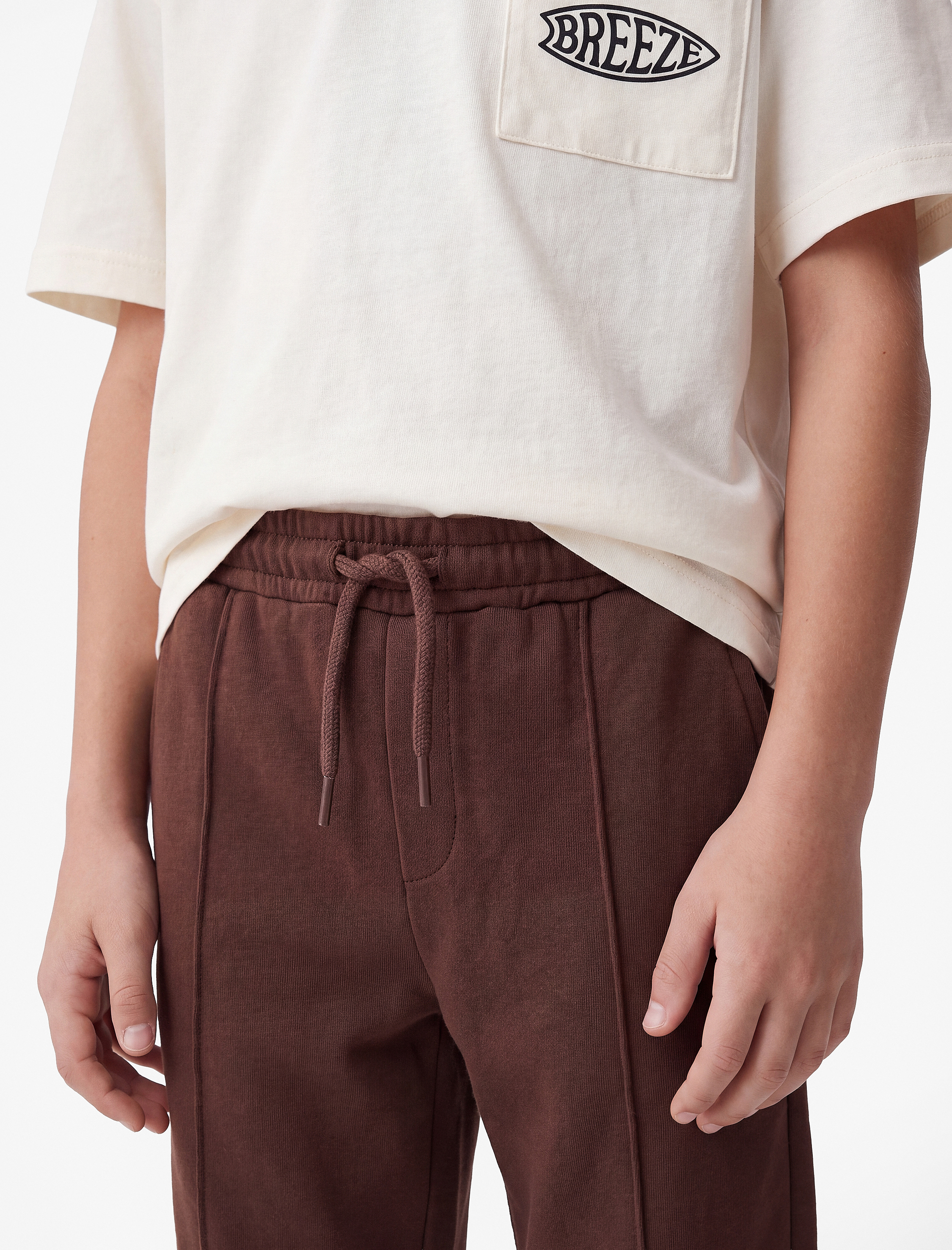  Erkek Çocuk Pamuklu Beli Lastikli Şardonlu Jogger Basic Eşofman Altı