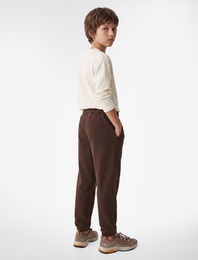 Pamuklu Beli Lastikli Şardonlu Jogger Basic Eşofman Altı