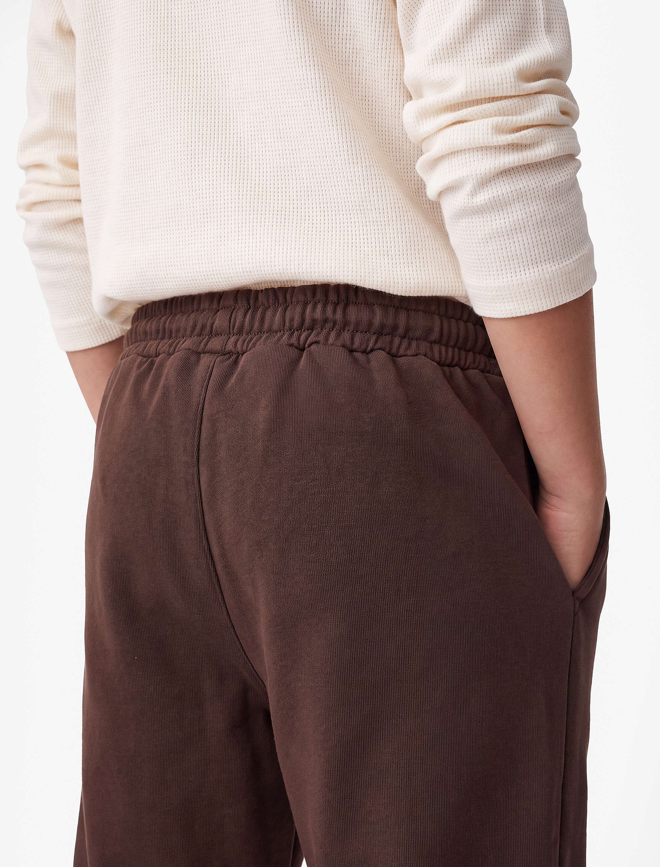  Erkek Çocuk Pamuklu Beli Lastikli Şardonlu Jogger Basic Eşofman Altı