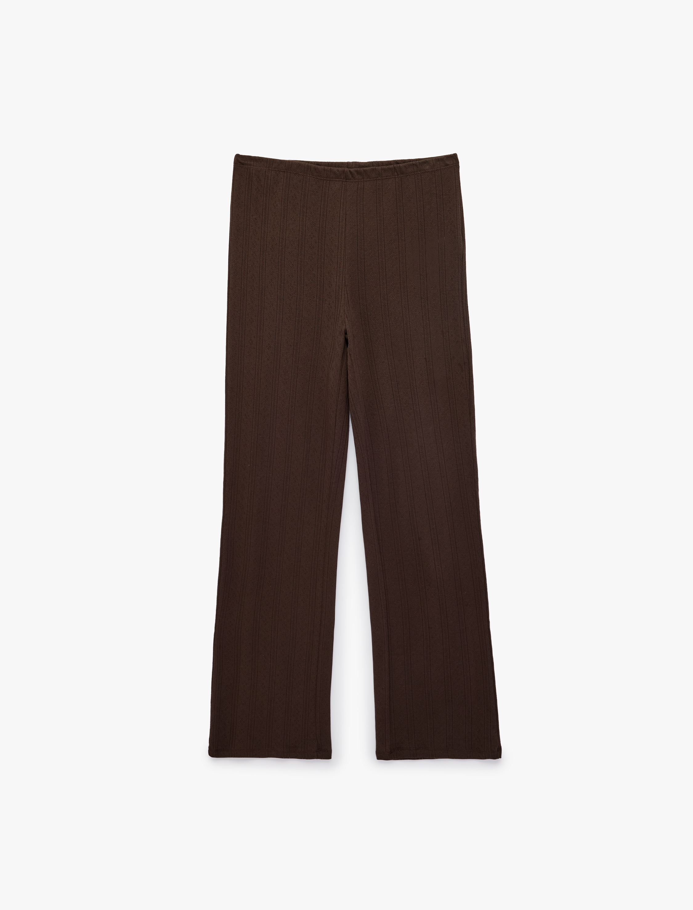   Beli Lastikli Dokulu Uzun Pijama Altı