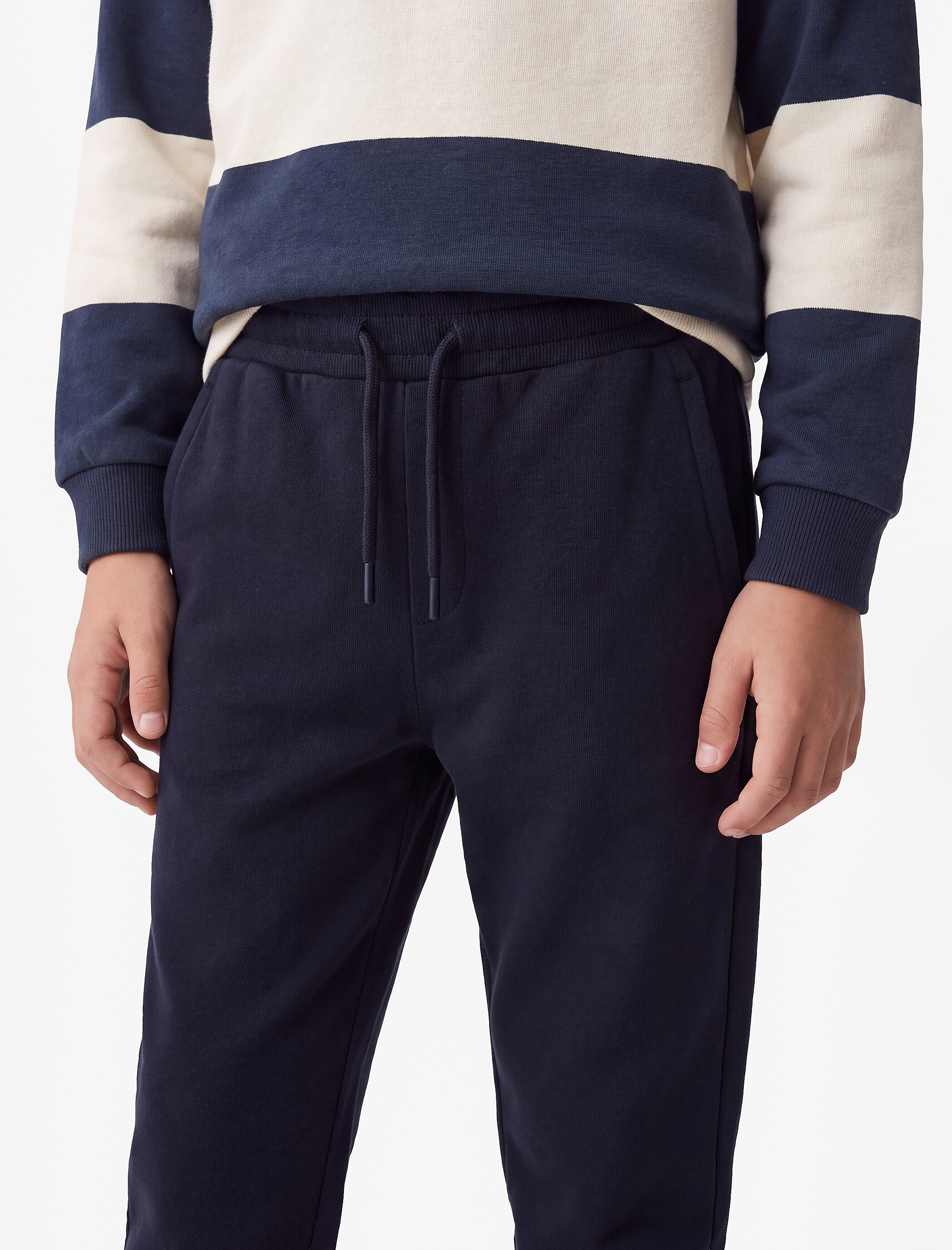  Erkek Çocuk Beli Lastikli Şardonlu Cepli Jogger Eşofman Altı