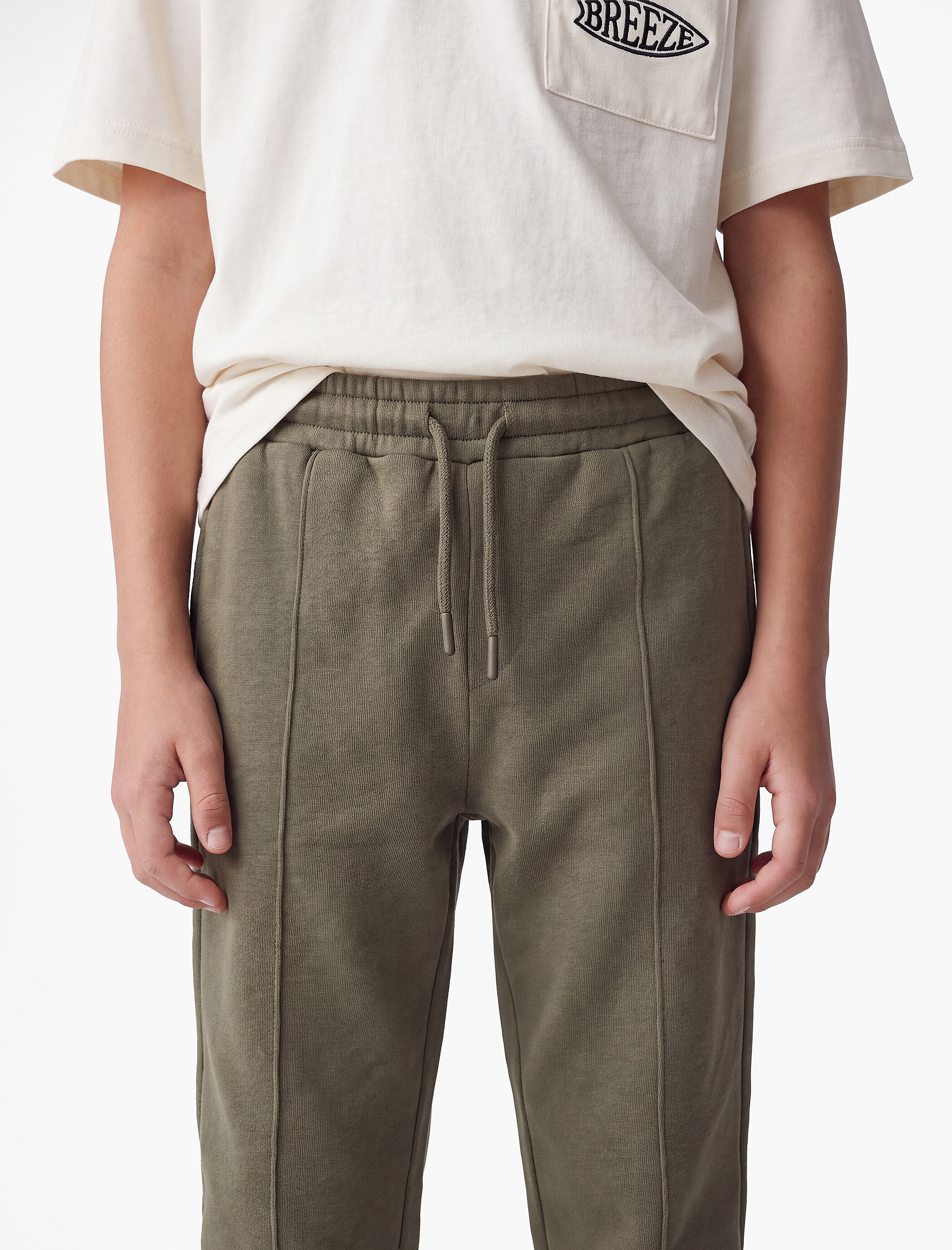 Erkek Çocuk Pamuklu Beli Lastikli Şardonlu Jogger Basic Eşofman Altı