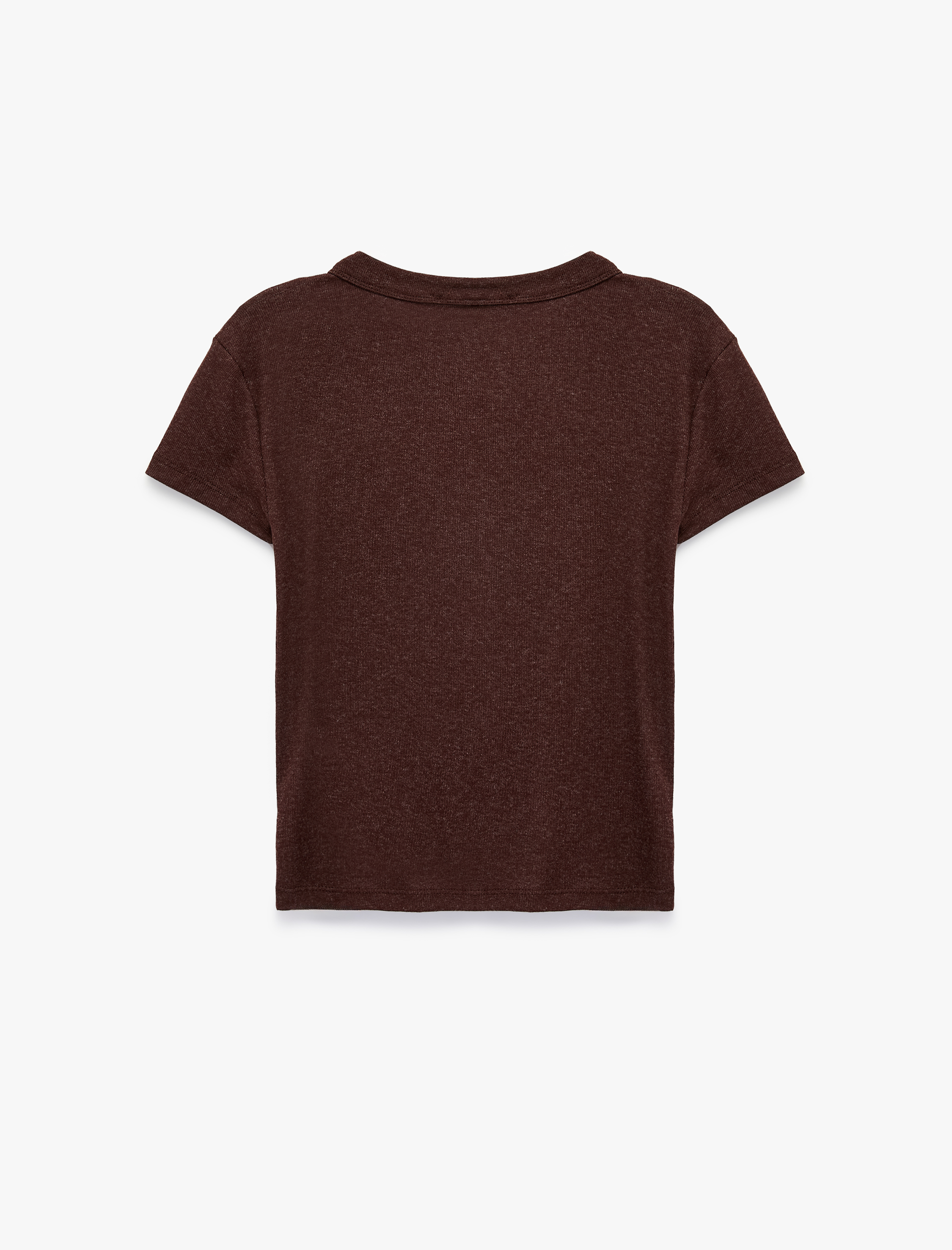   Slim Fit Düğmeli Bisiklet Yaka Kısa Kollu Hırka