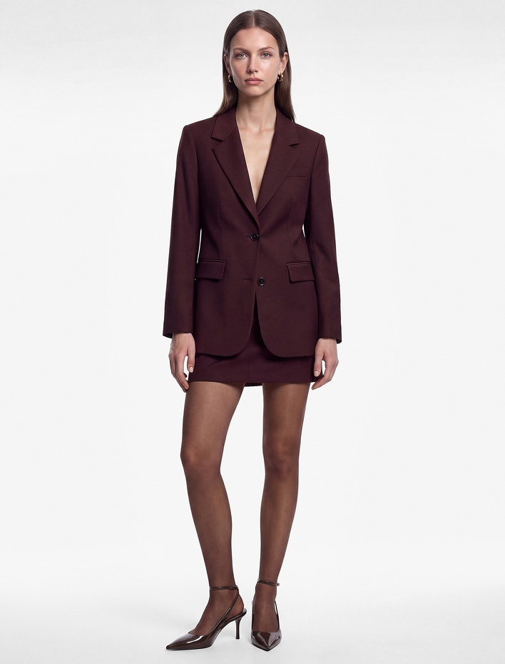  Regular Fit Uzun Kollu Cep Detaylı Düğmeli Viskon Karışımlı Blazer Ceket