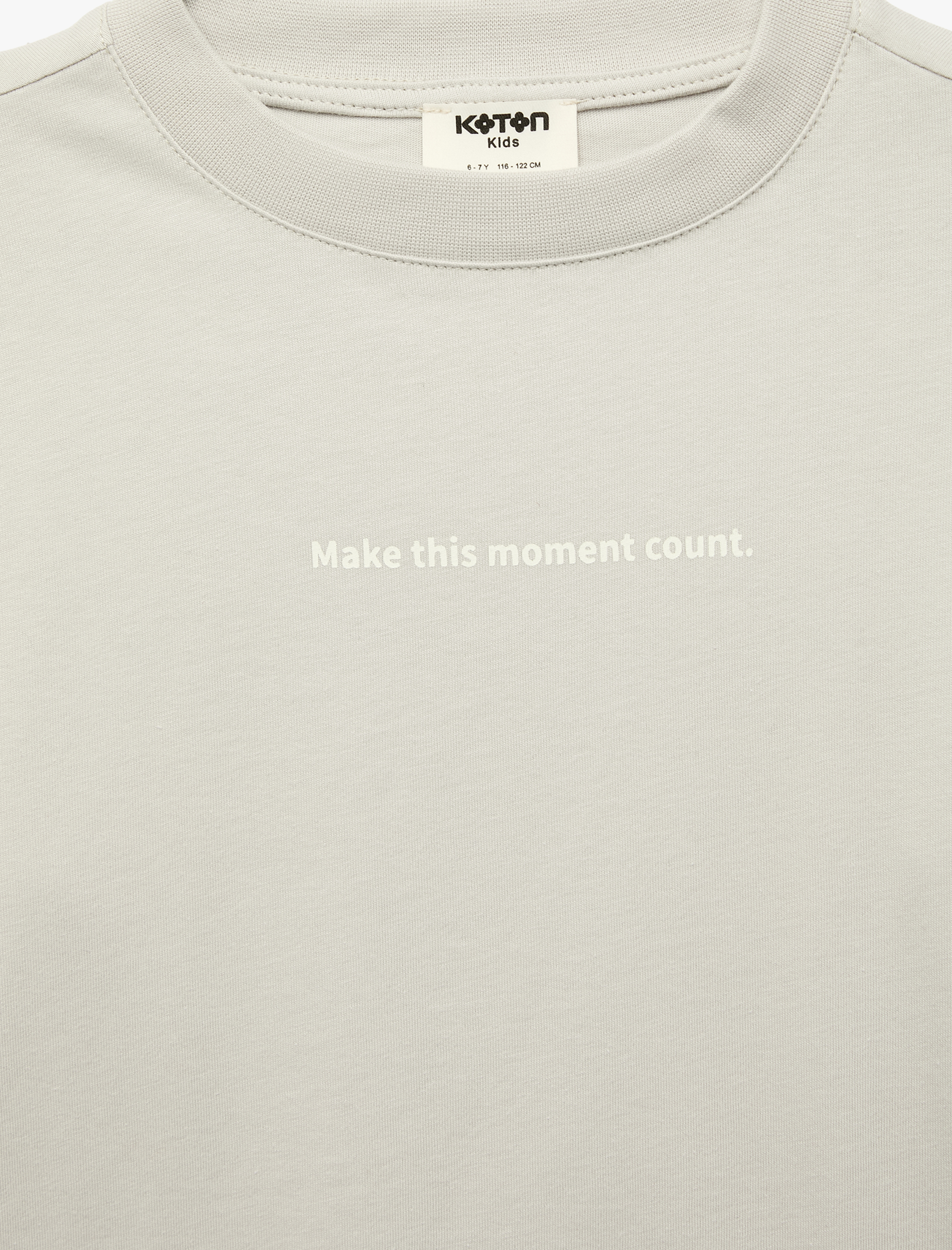  Erkek Çocuk Pamuklu Uzun Kollu Bisiklet Yaka Baskılı Sweatshirt