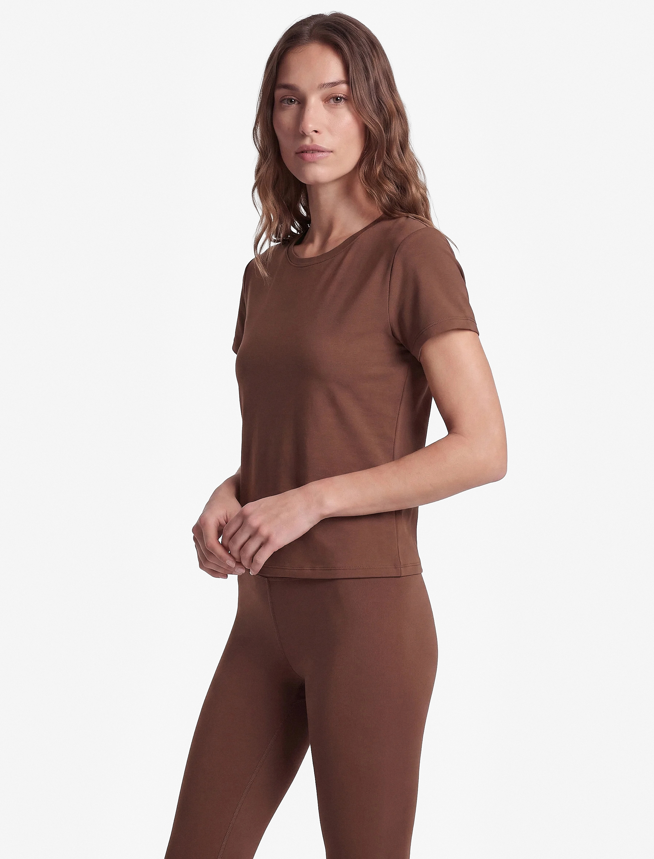   Slim Fit İnterlok Kumaş Kısa Kollu Bisiklet Yaka Spor Tişört