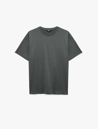 Regular Fit Bisiklet Yaka Kısa Kollu Basic Tişört