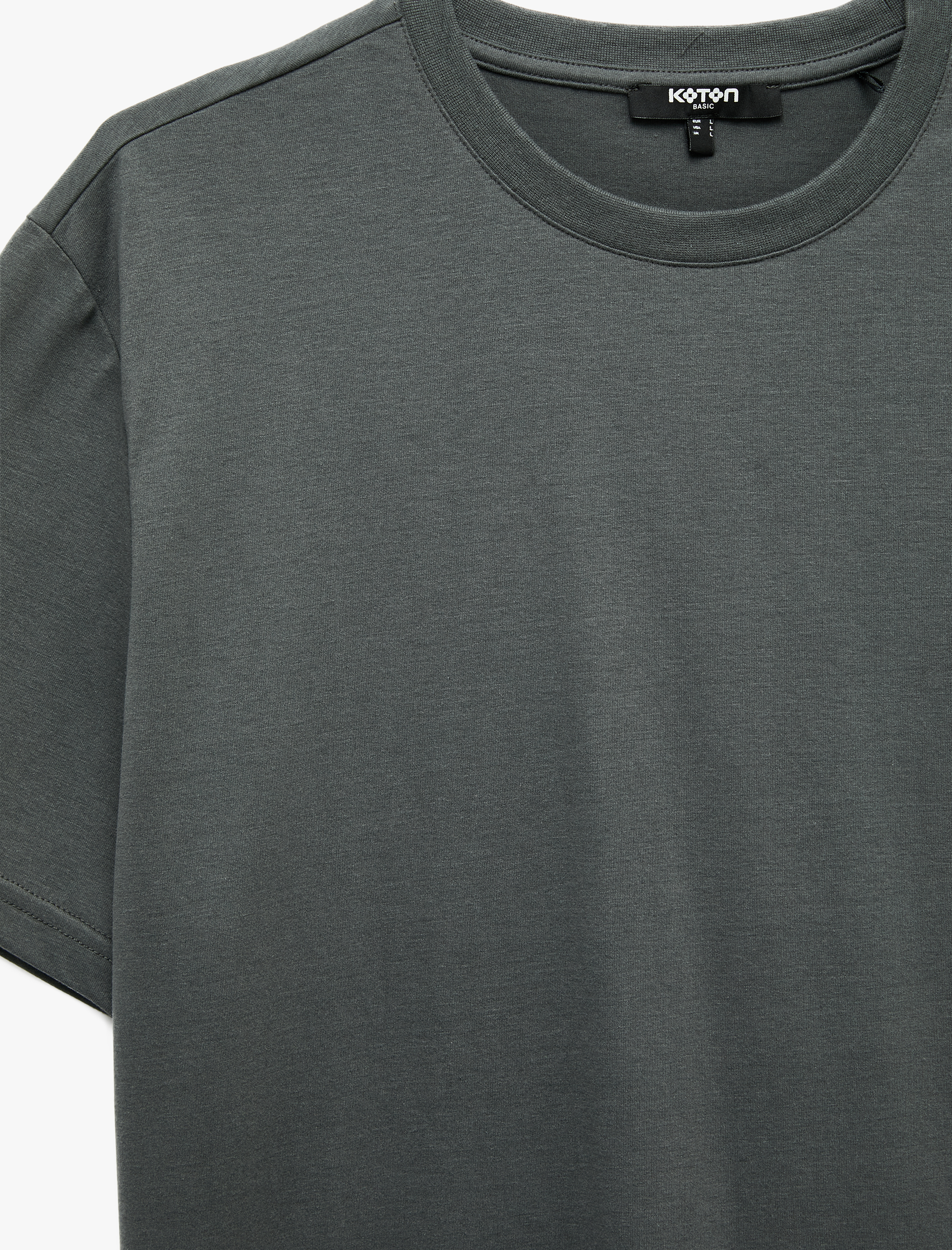   Regular Fit Bisiklet Yaka Kısa Kollu Basic Tişört