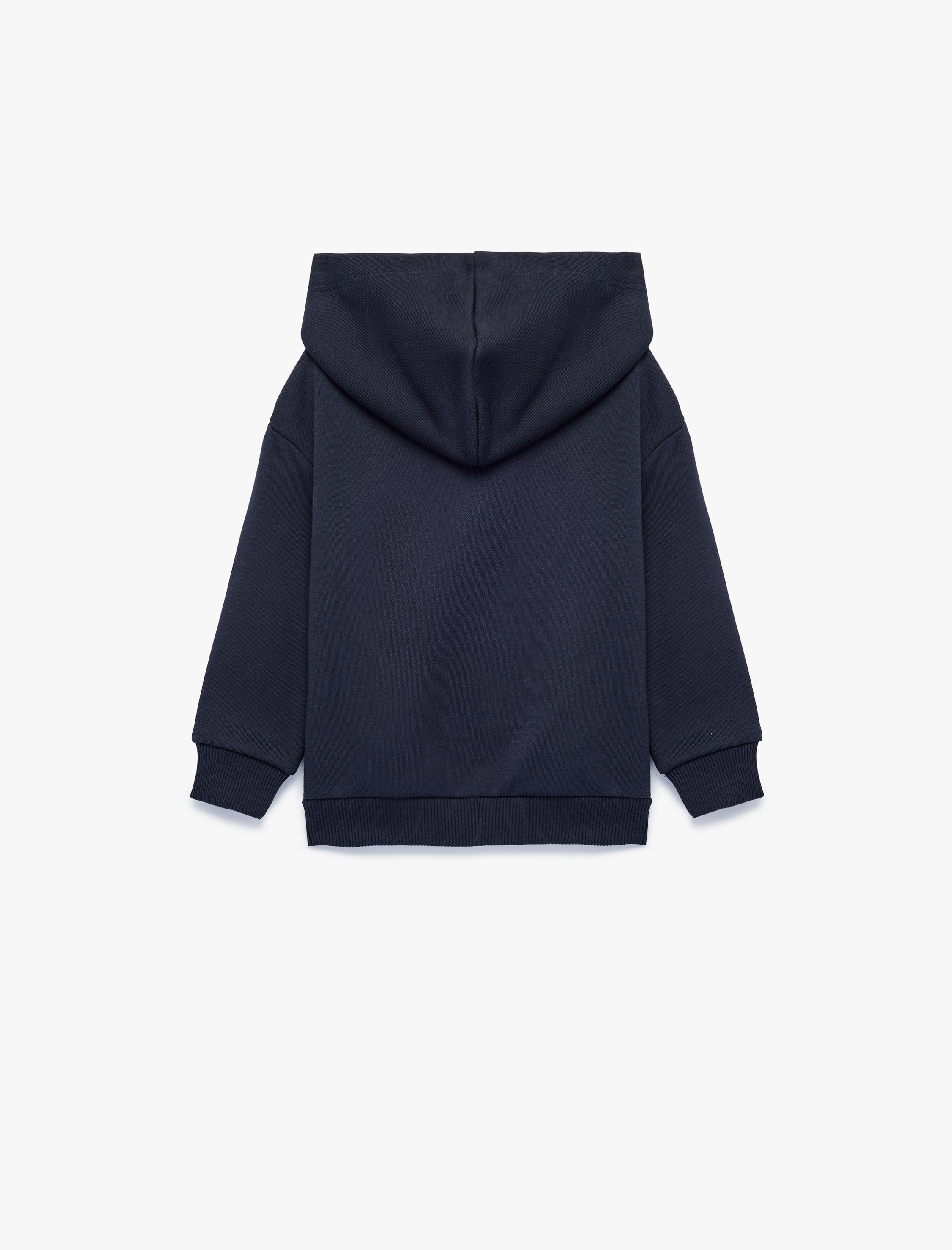  Erkek Bebek Baskılı Uzun Kollu Şardonlu Fermuarlı Kapşonlu Sweatshirt