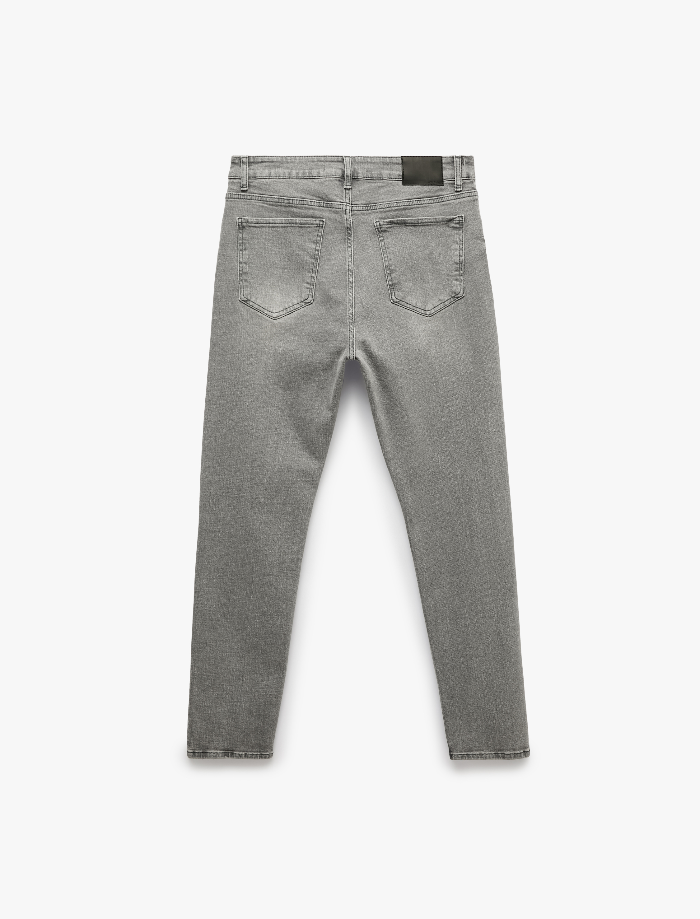   Yıkamalı Cep Detaylı Normal Bel Slim Fit Pamuklu Dar Paça Jean Pantolon - Slim Fit Jeans